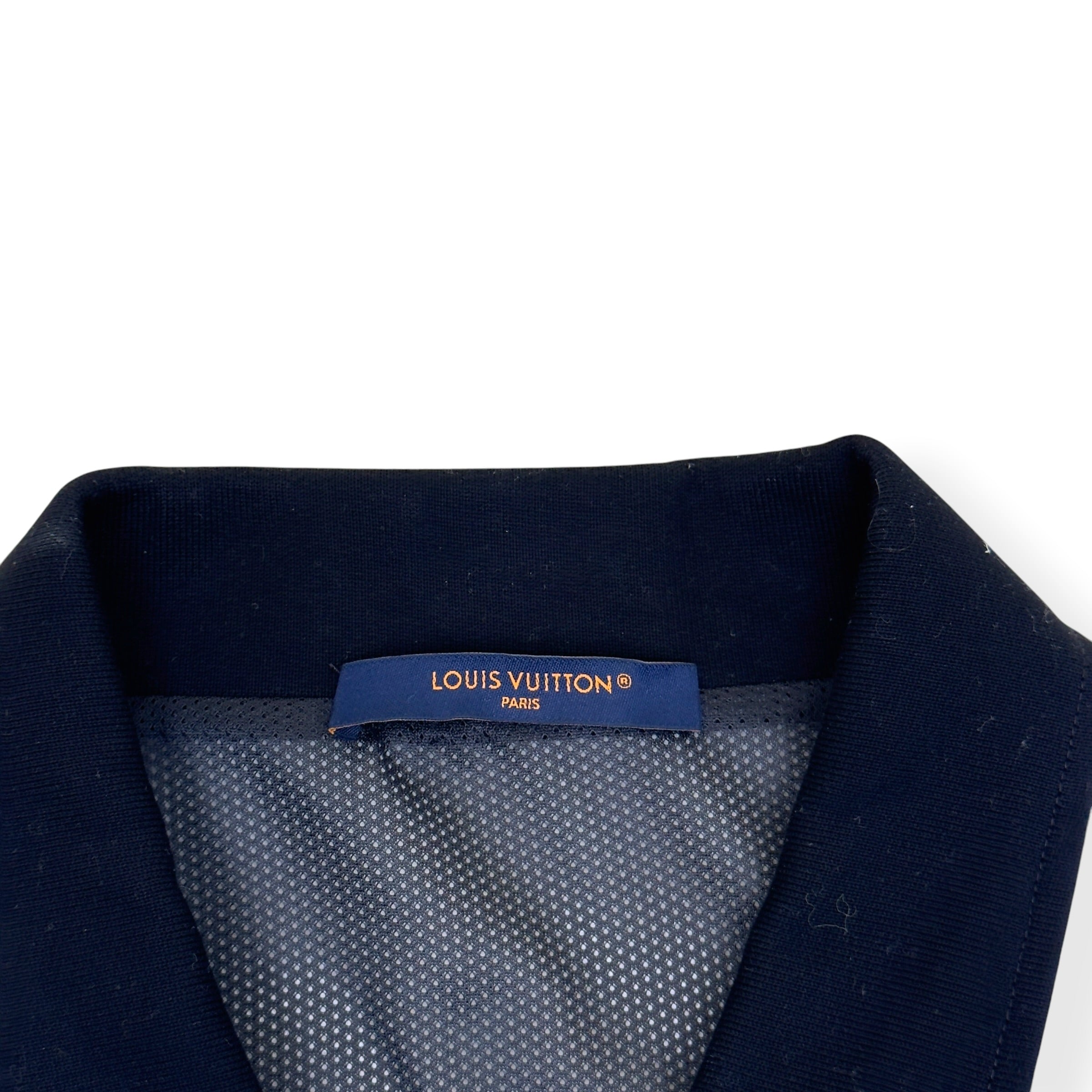 LOUIS VUITTON HYBRID JERSEY BLOUSON BLACK / WHITE XXL