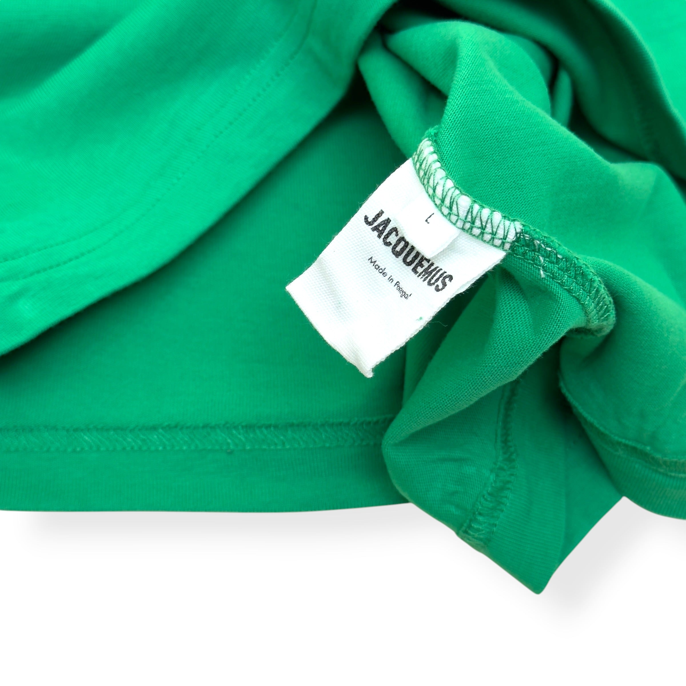 JACQUEMUS LOGO T-SHIRT GREEN L