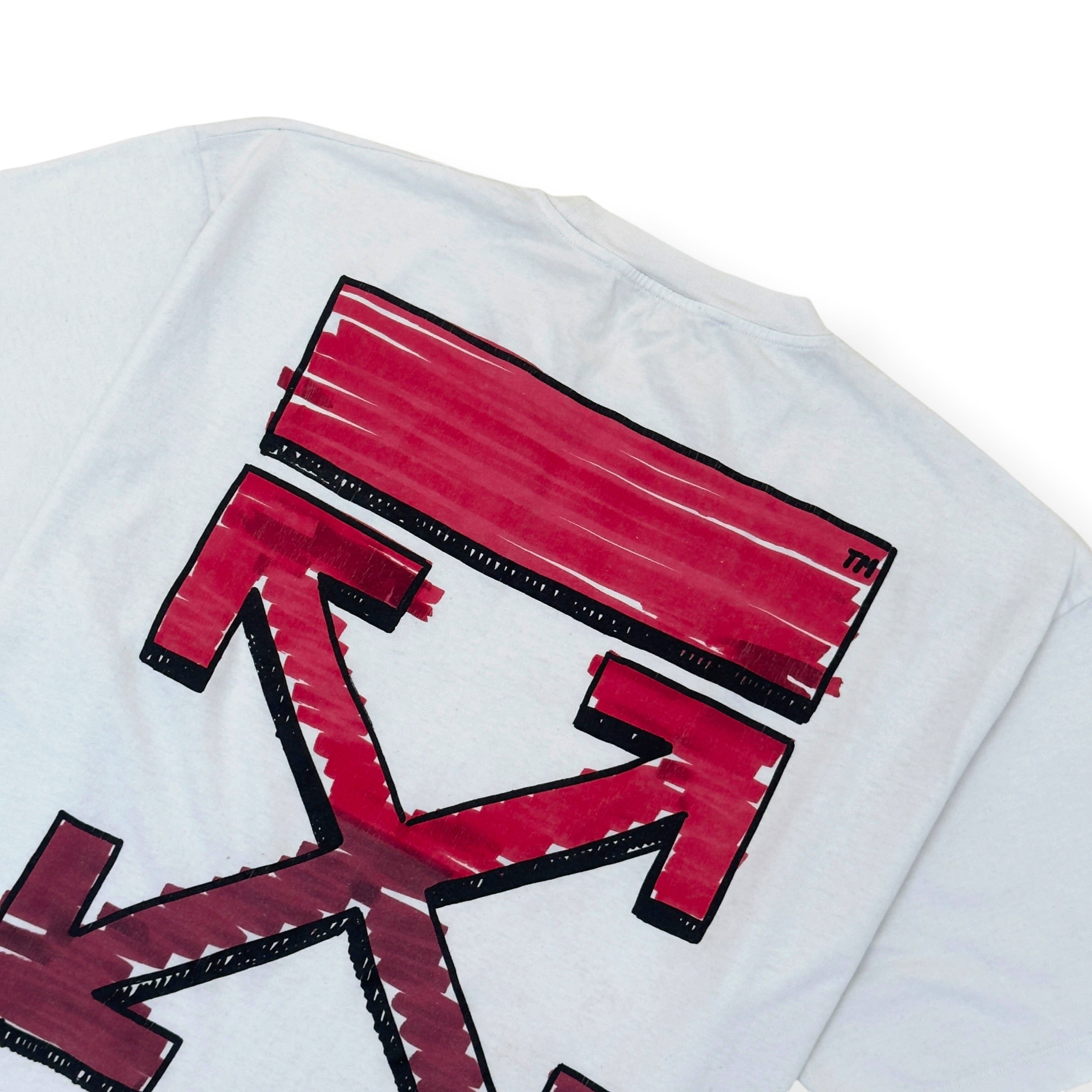 OFF WHITE OVERSIZED MARKER ARROWS T-SHIRT WHITE L
