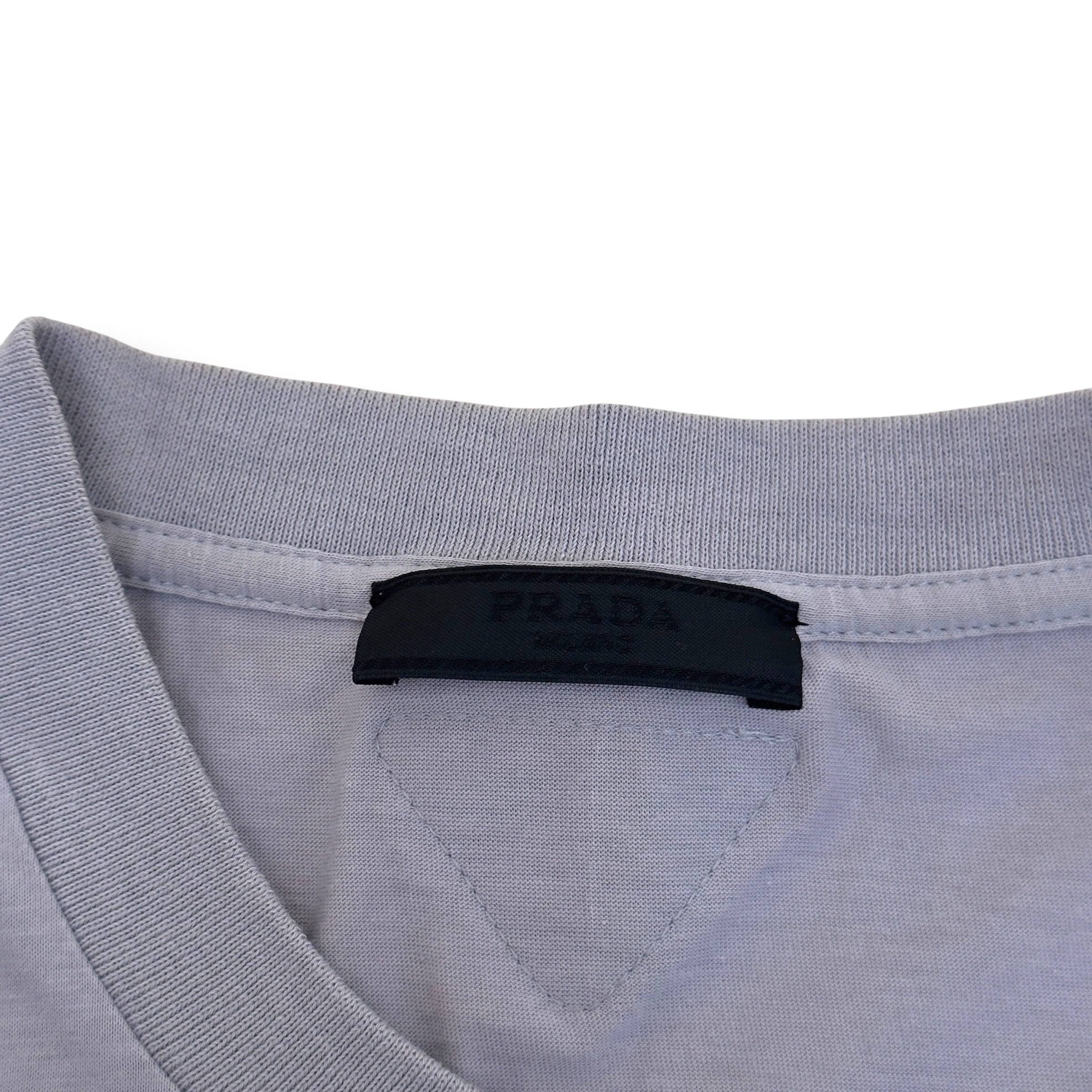 PRADA FOX PRINT T-SHIRT GREY XL