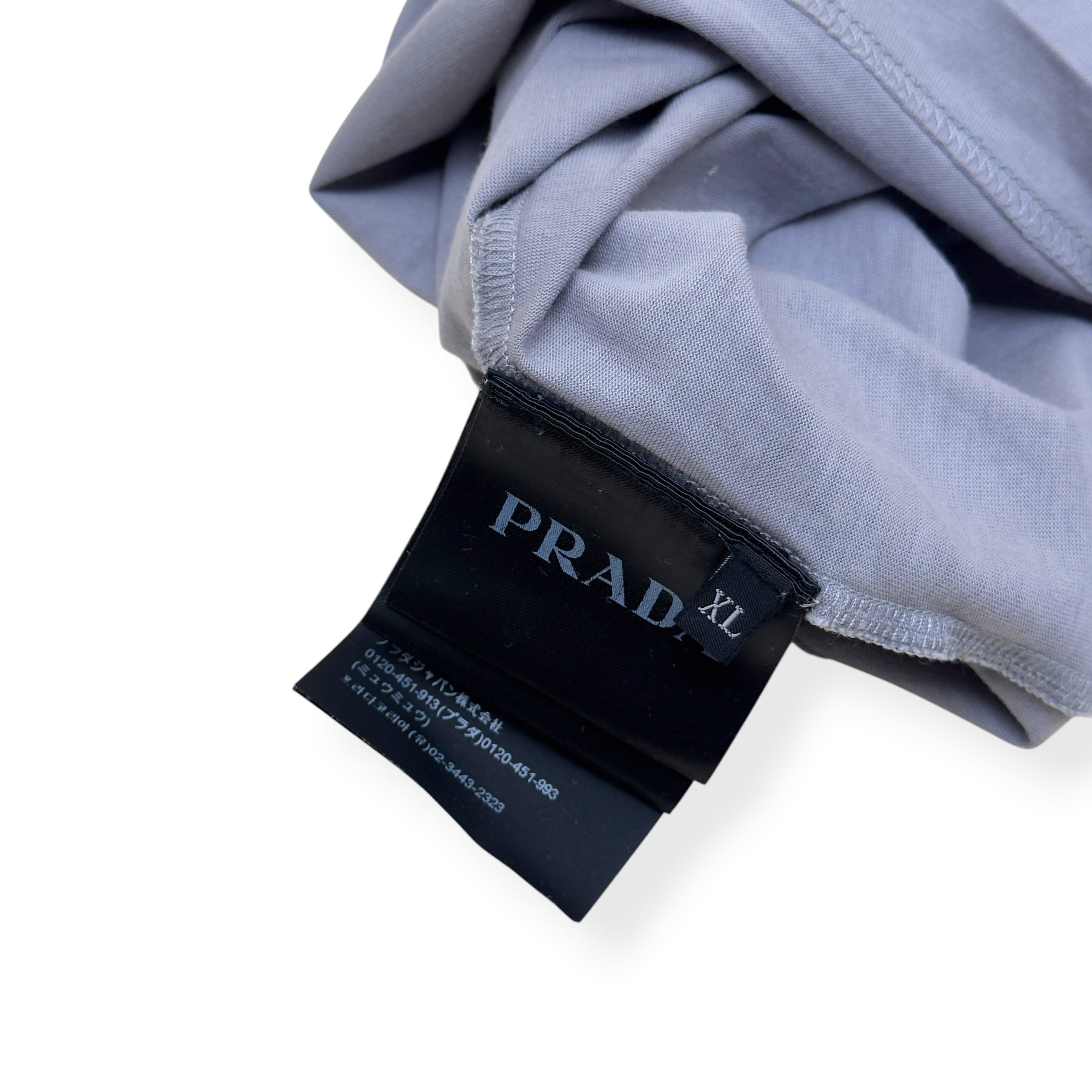 PRADA FOX PRINT T-SHIRT GREY XL