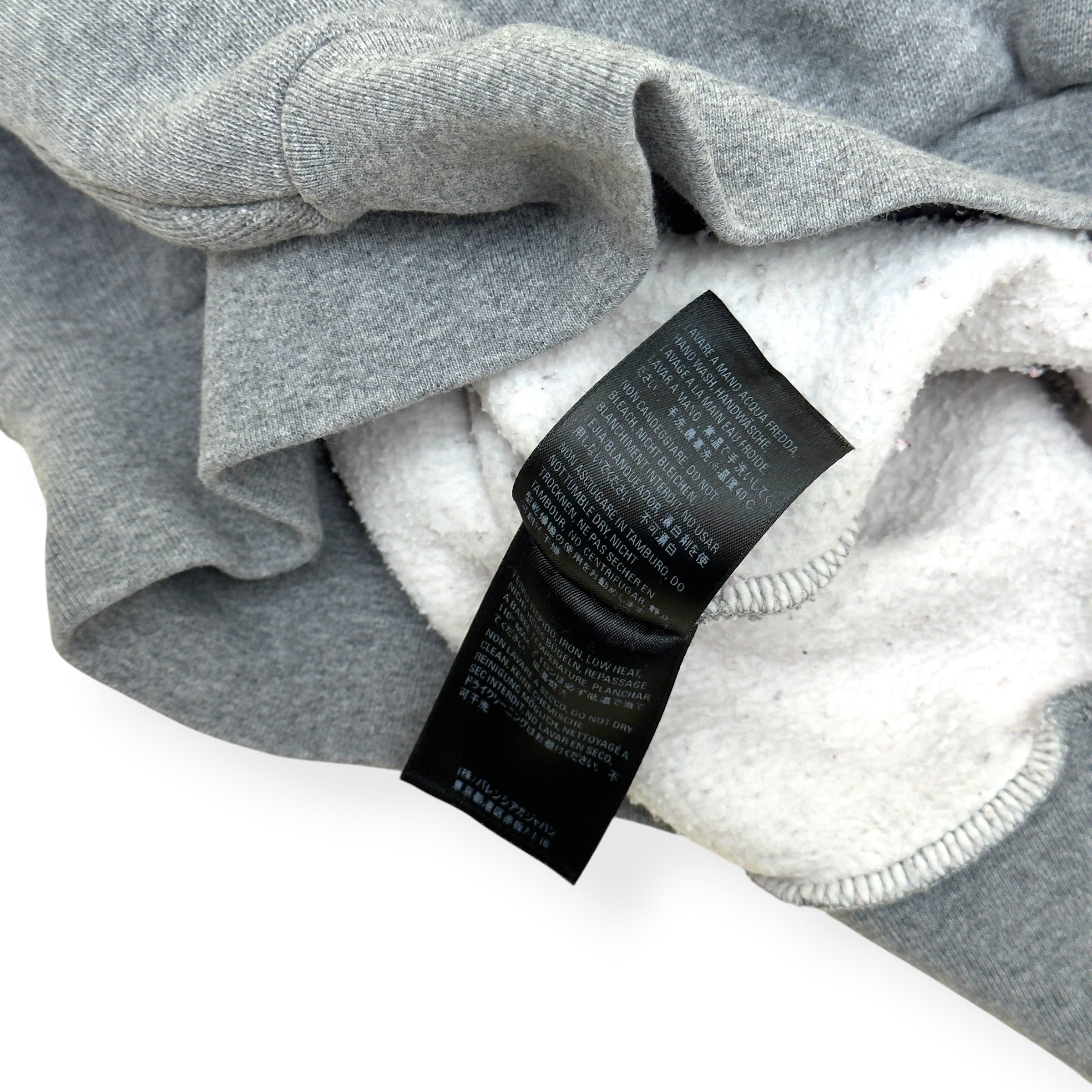 BALENCIAGA BB CREST LOGO HOODIE GREY L