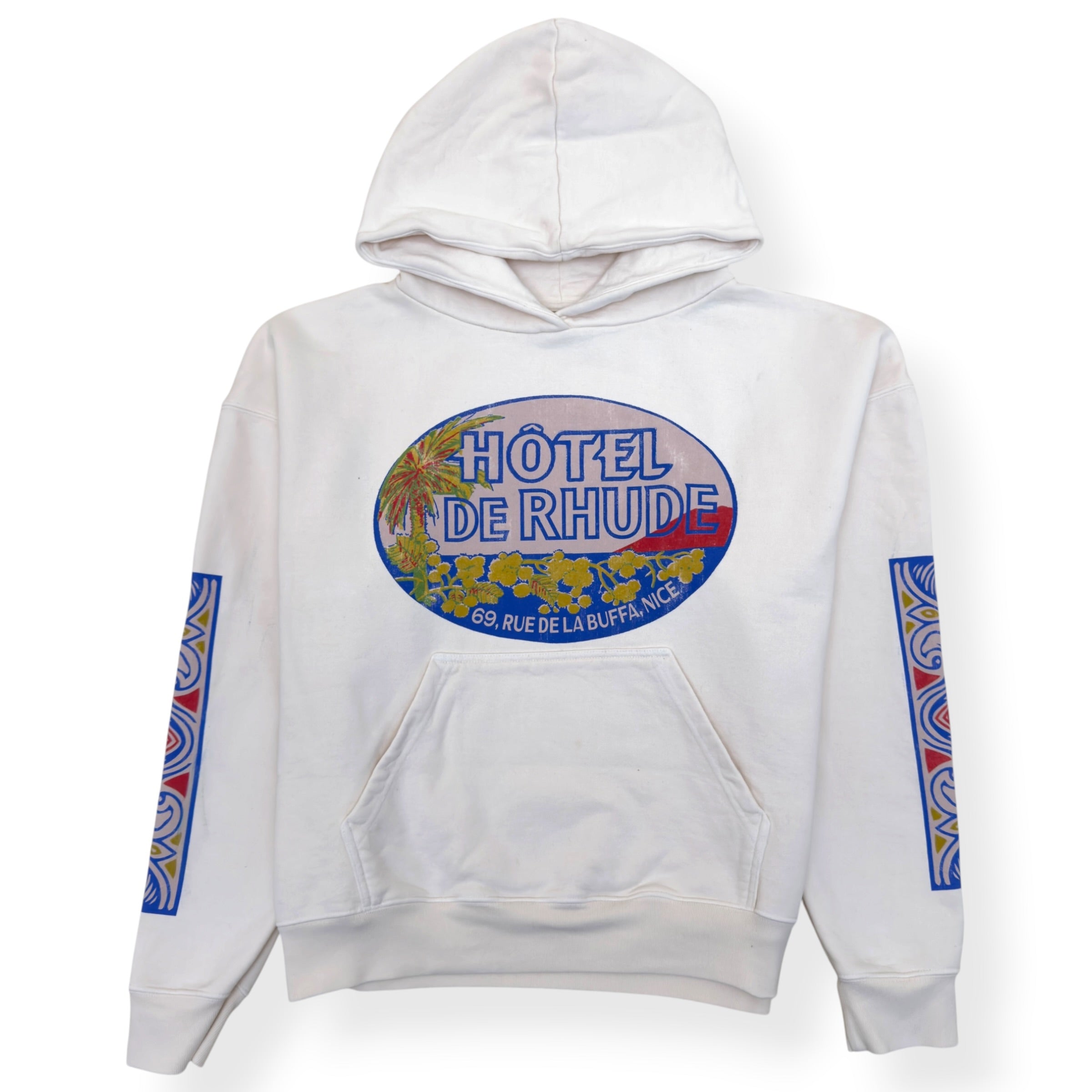 RHUDE HOTEL DE RHUDE HOODIE ECRU XL
