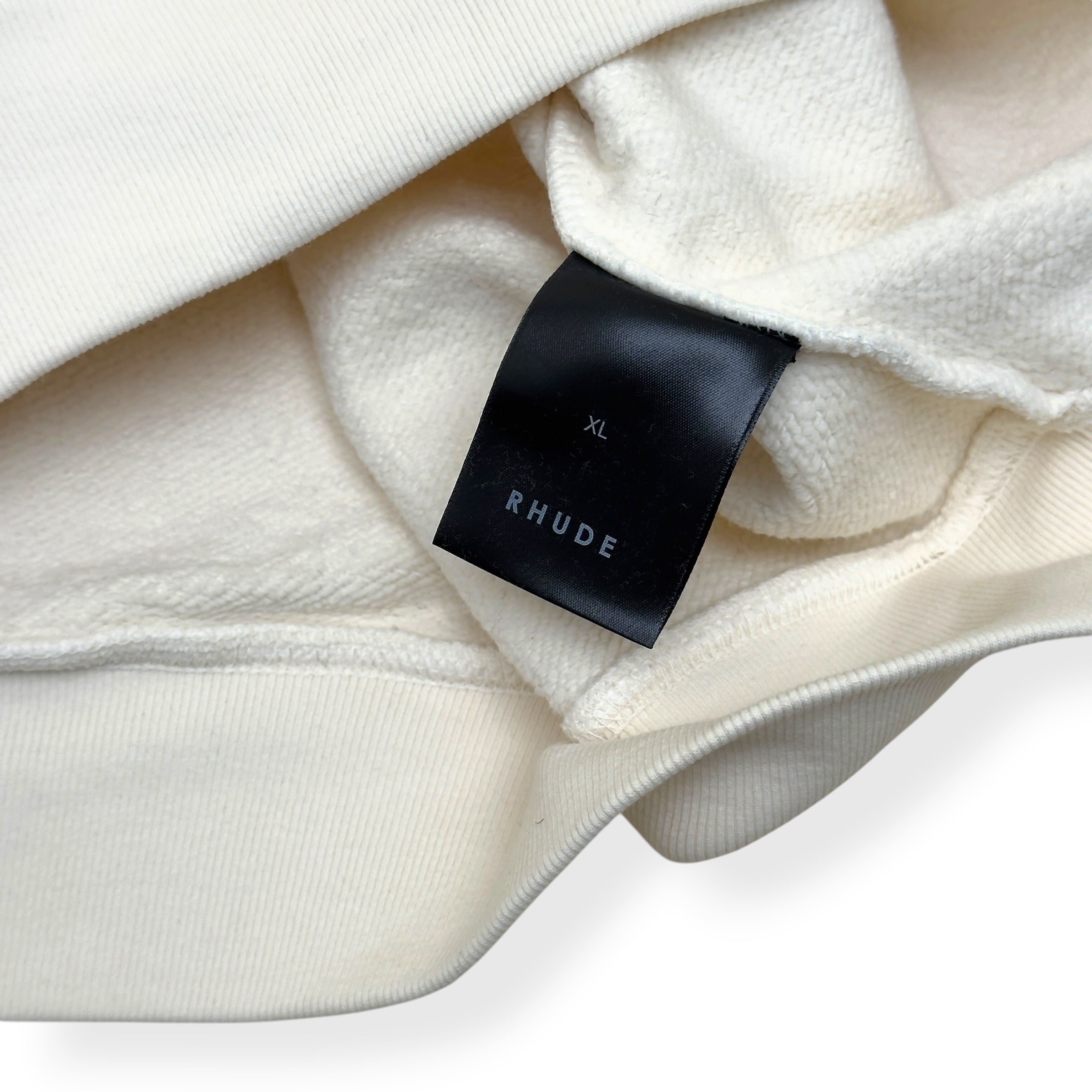 RHUDE HOTEL DE RHUDE HOODIE ECRU XL