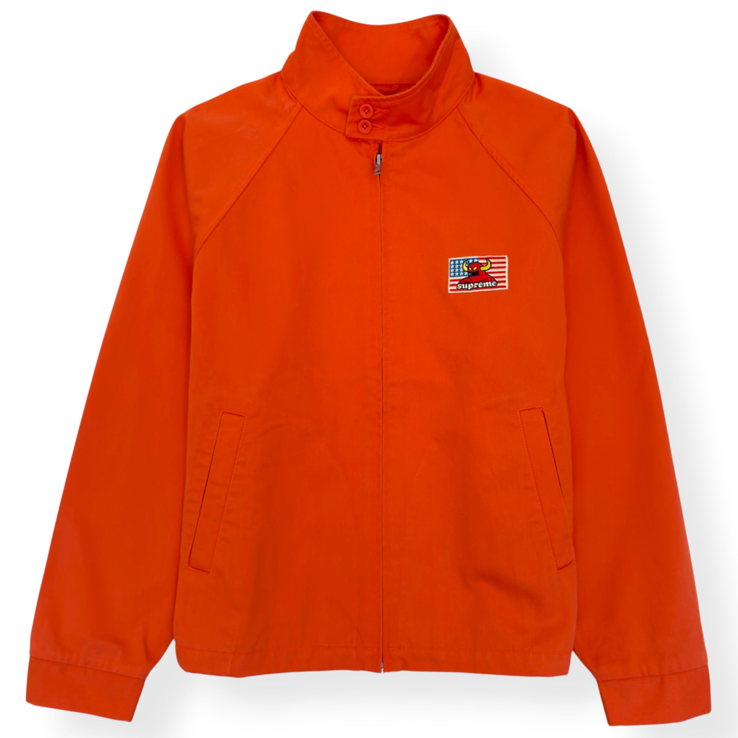 SUPREME X TOY MACHINE HARRINGTON JACKET ORANGE M