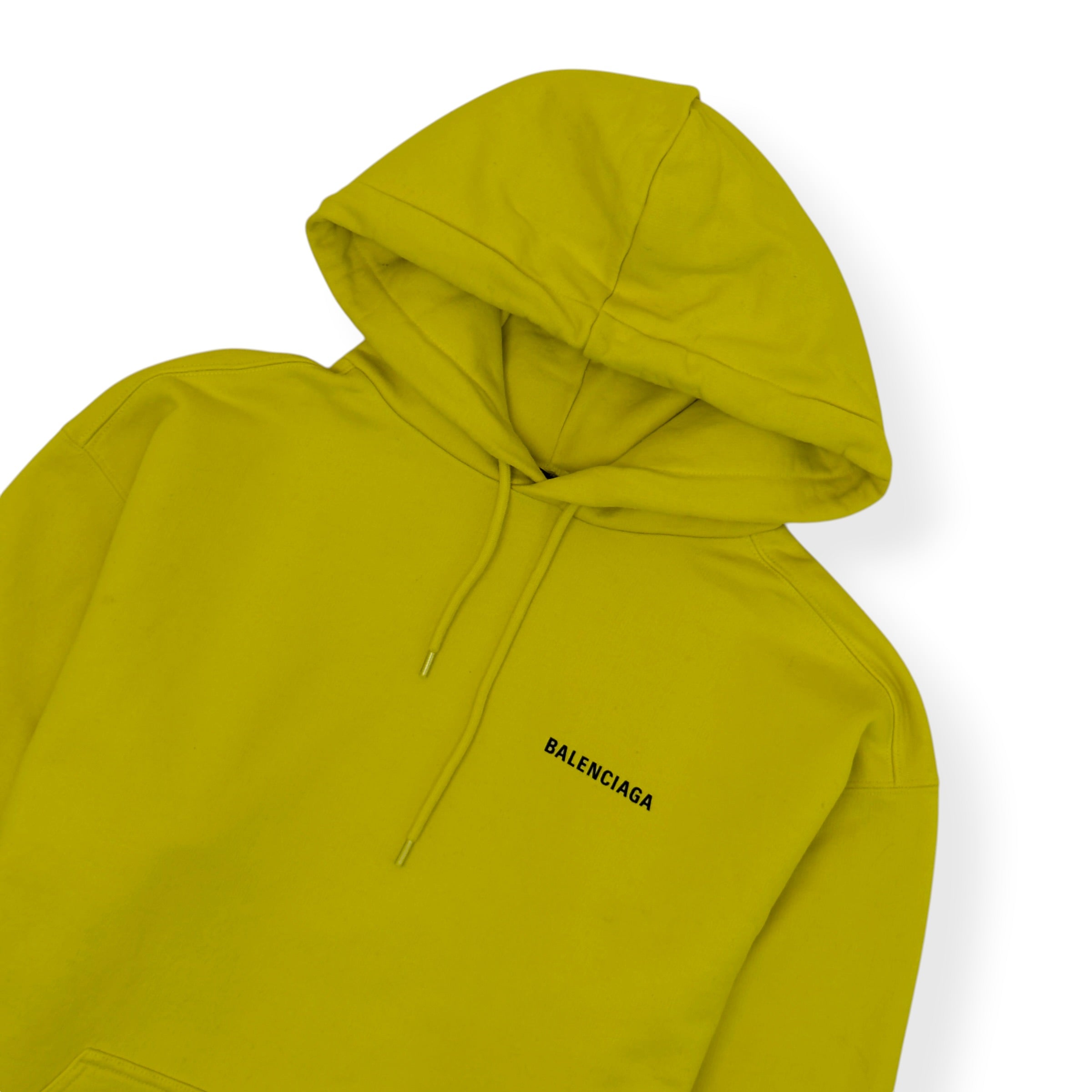 BALENCIAGA LOGO HOODIE YELLOW L