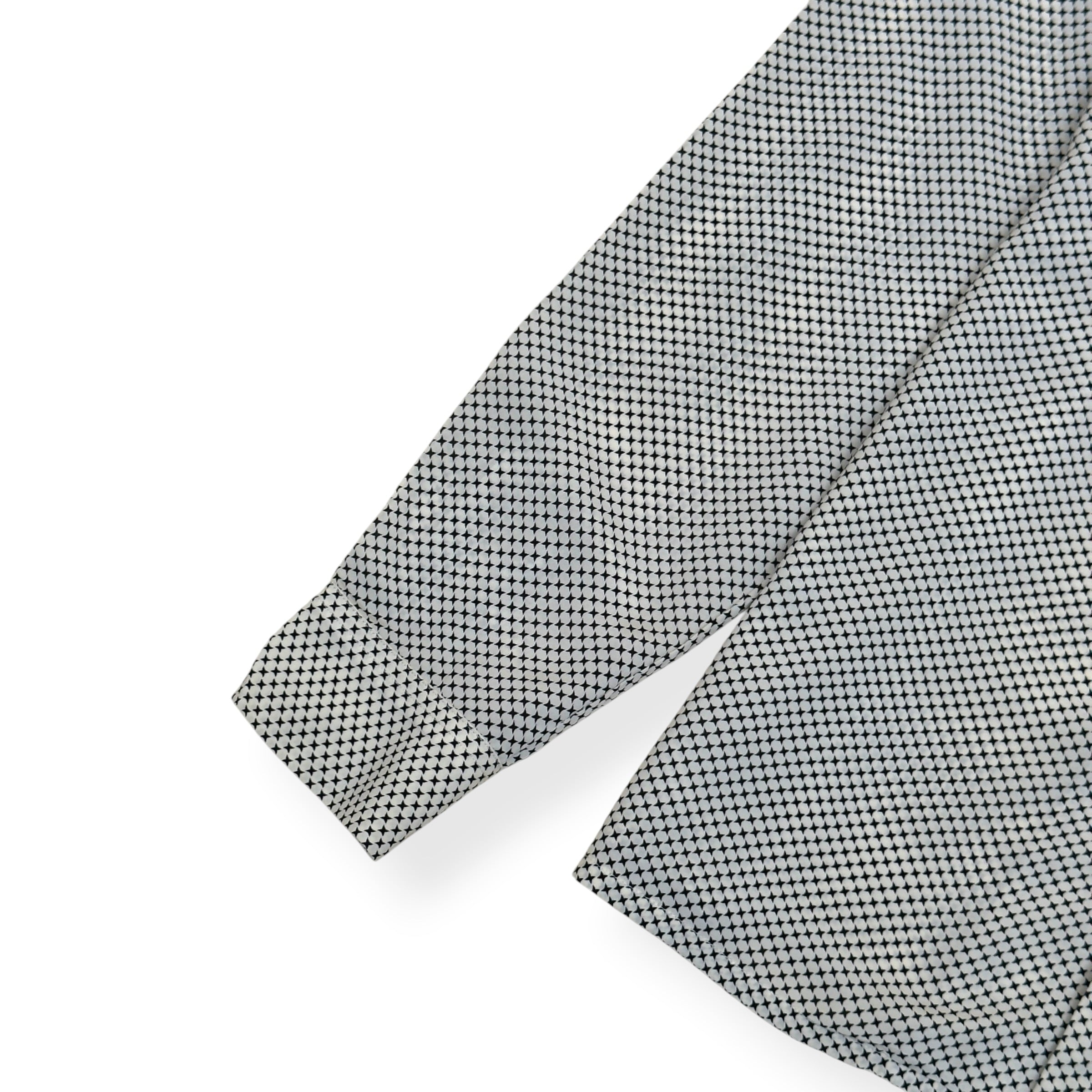SANDRO LONG-SLEEVE SHIRT BEIGE / BLACK L