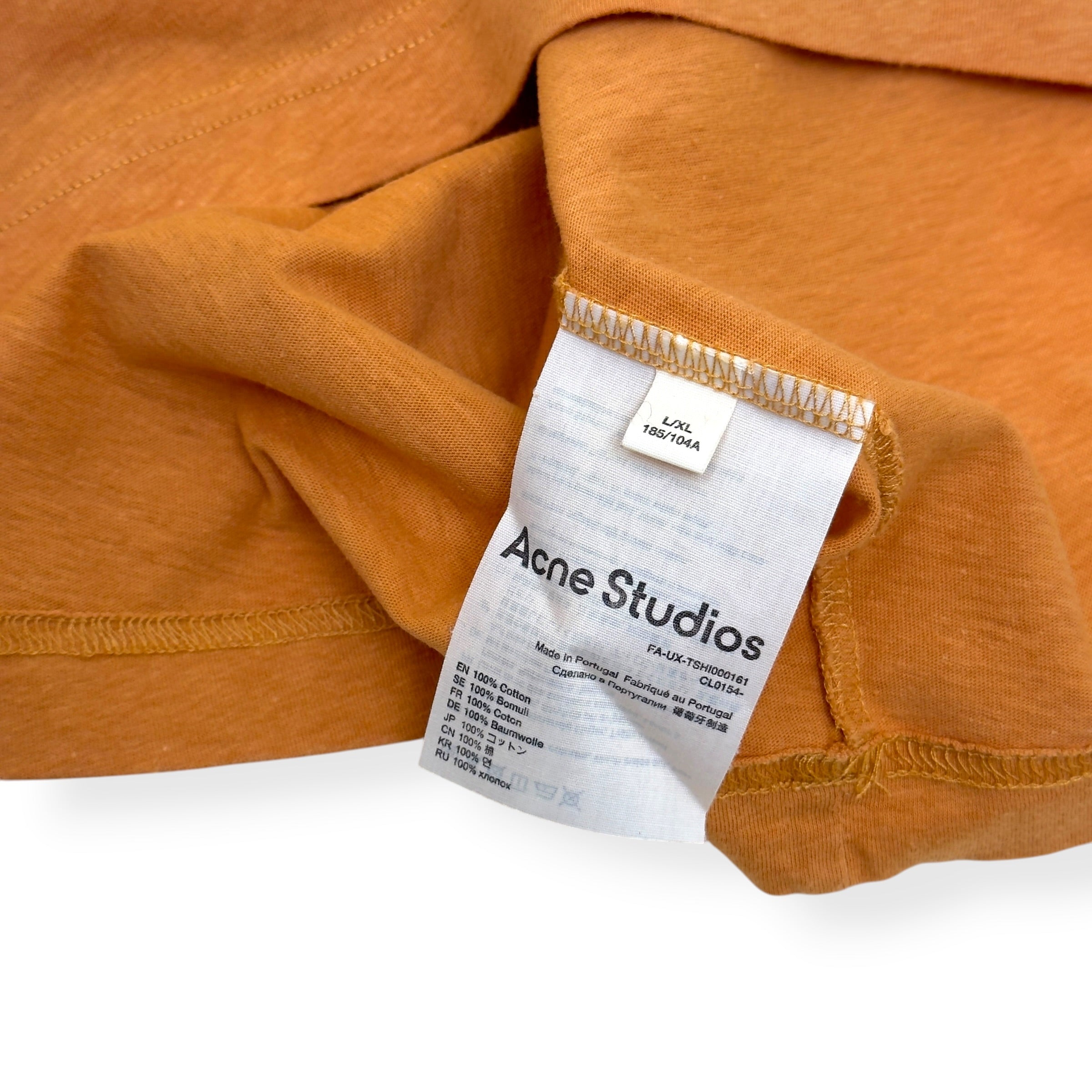 ACNE STUDIOS COMPOSER T-SHIRT ORANGE XL