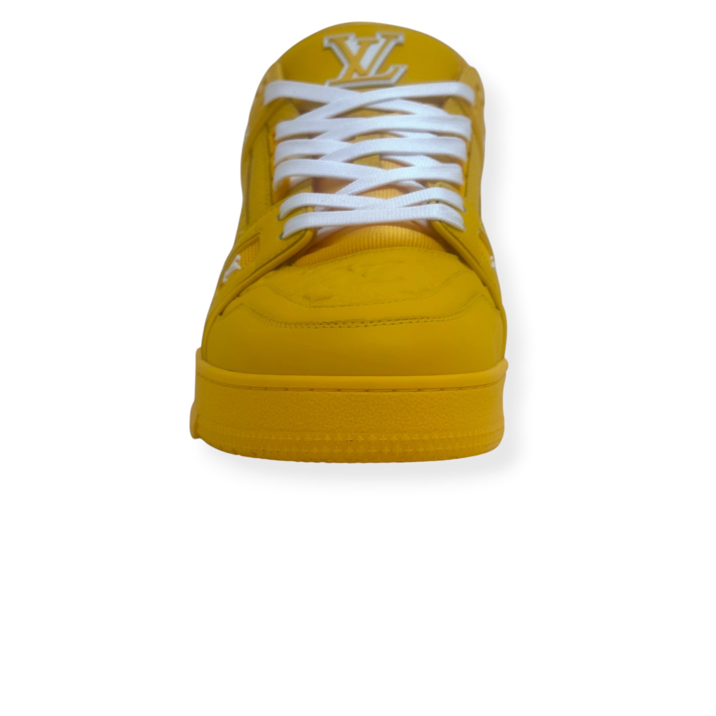 LOUIS VUITTON LV TRAINER SNEAKER YELLOW UK10