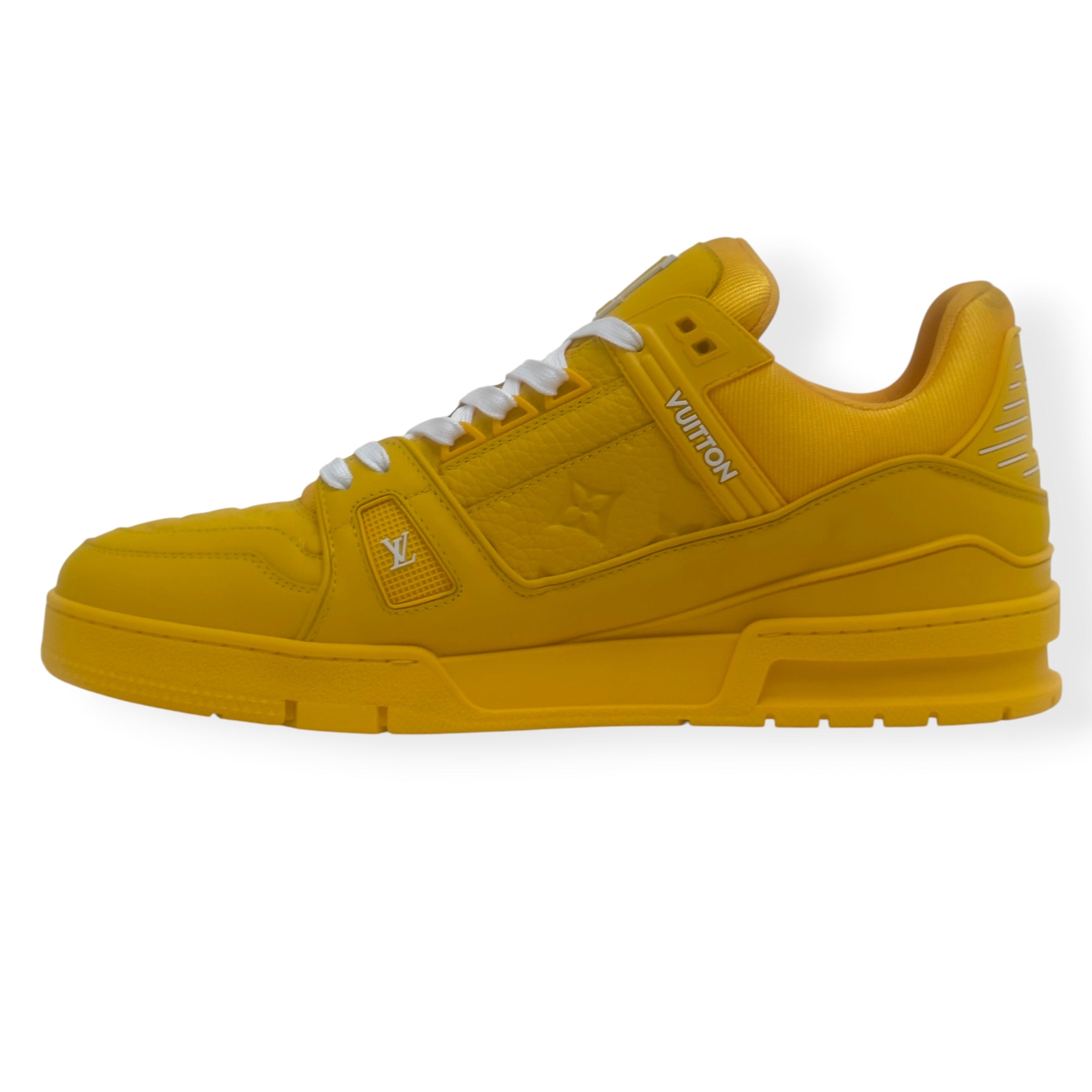 LOUIS VUITTON LV TRAINER SNEAKER YELLOW UK10