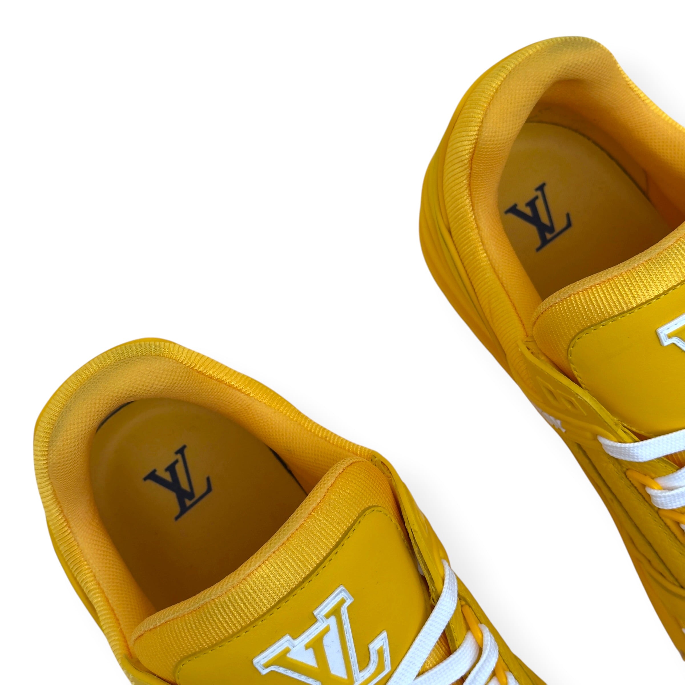 LOUIS VUITTON LV TRAINER SNEAKER YELLOW UK10