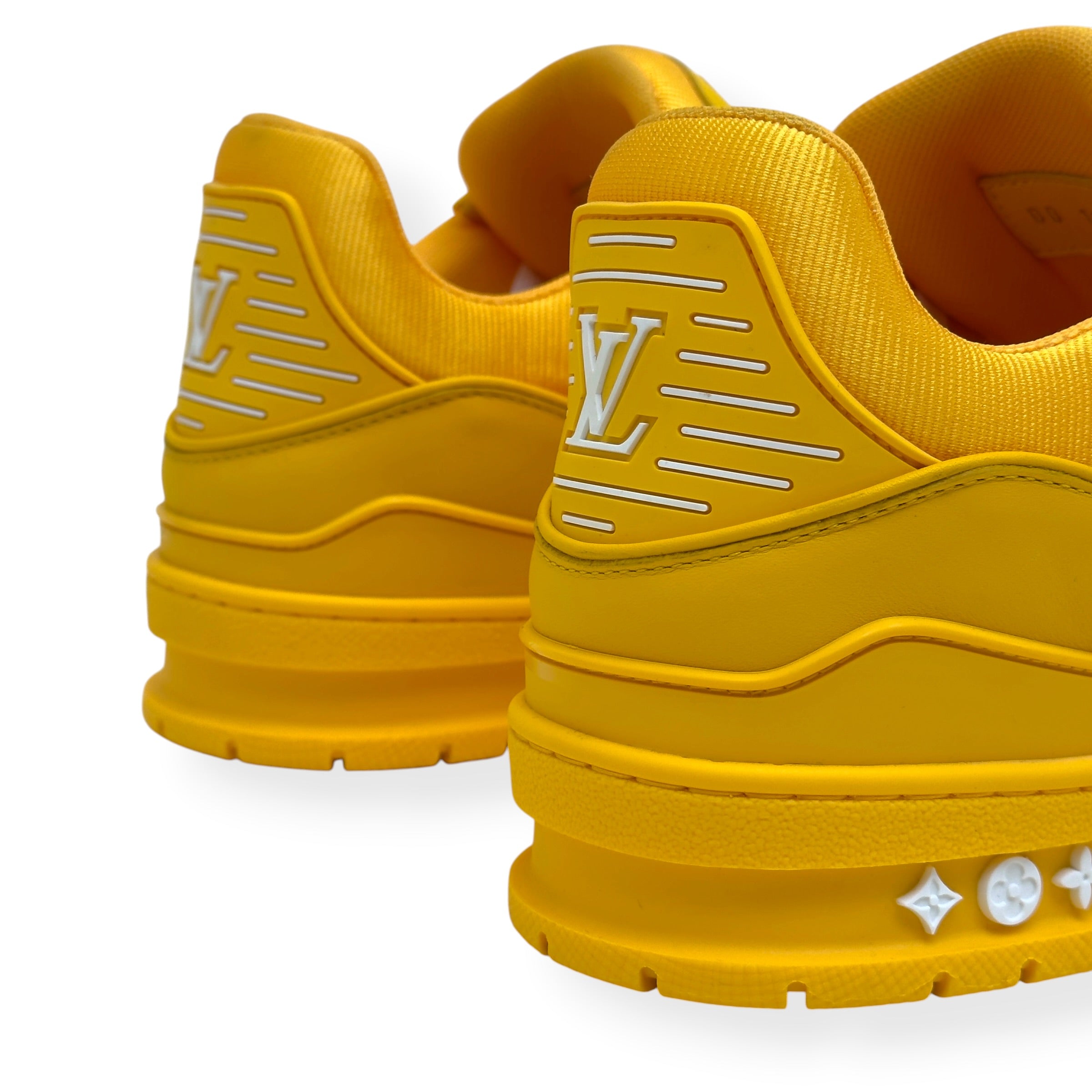 LOUIS VUITTON LV TRAINER SNEAKER YELLOW UK10