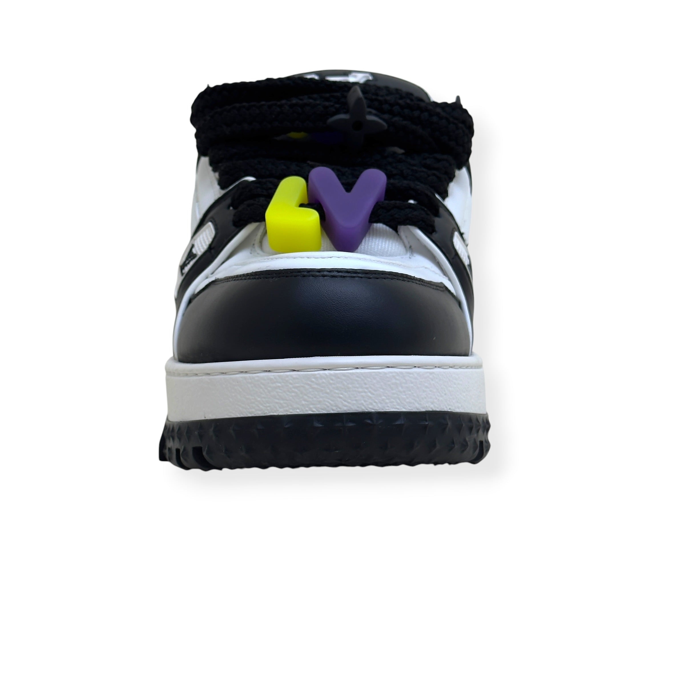 LOUIS VUITTON MAXI LV TRAINER SNEAKER BLACK / WHITE UK9.5