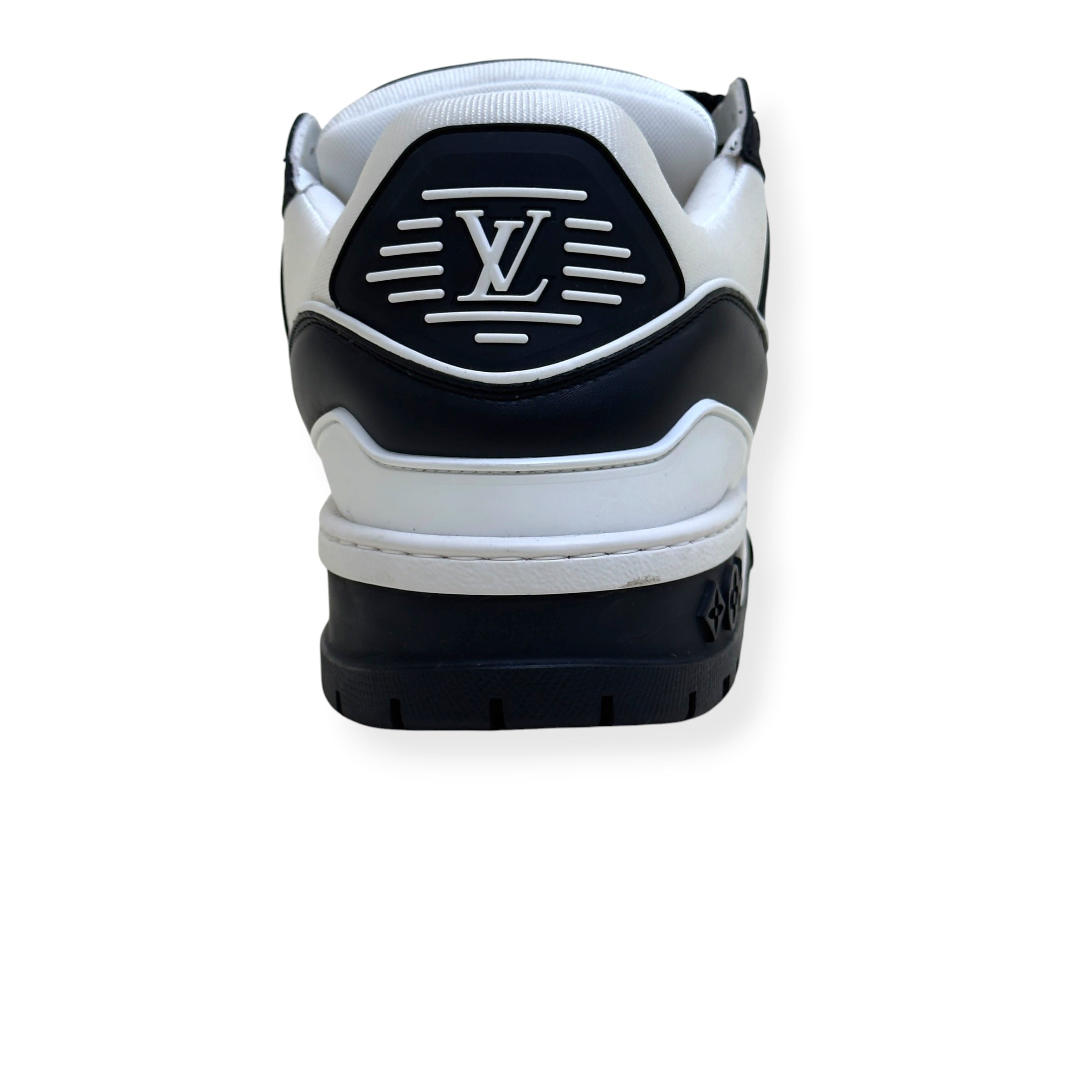 LOUIS VUITTON MAXI LV TRAINER SNEAKER BLACK / WHITE UK9.5