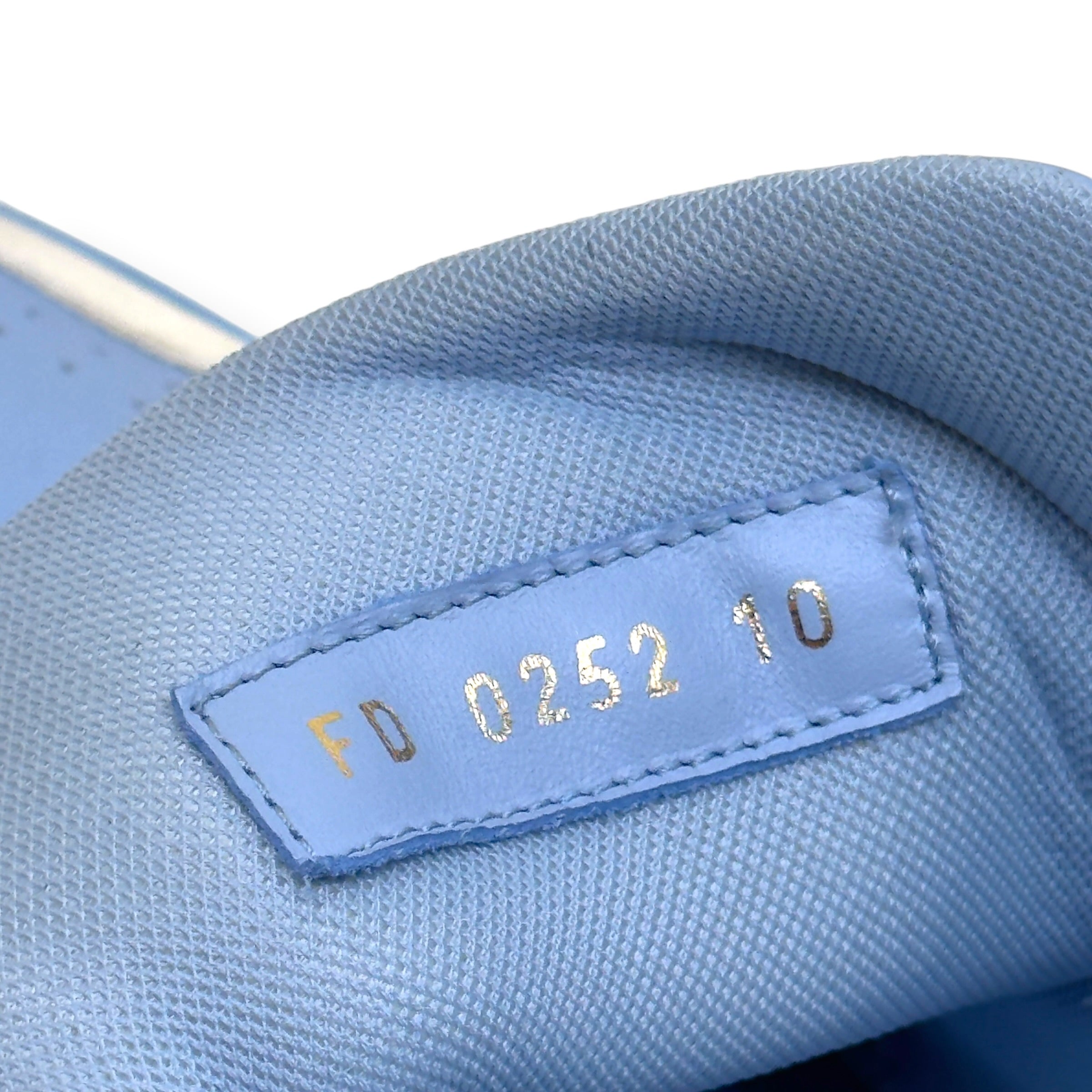LOUIS VUITTON LV TRAINER SNEAKER BABY BLUE / WHITE UK10