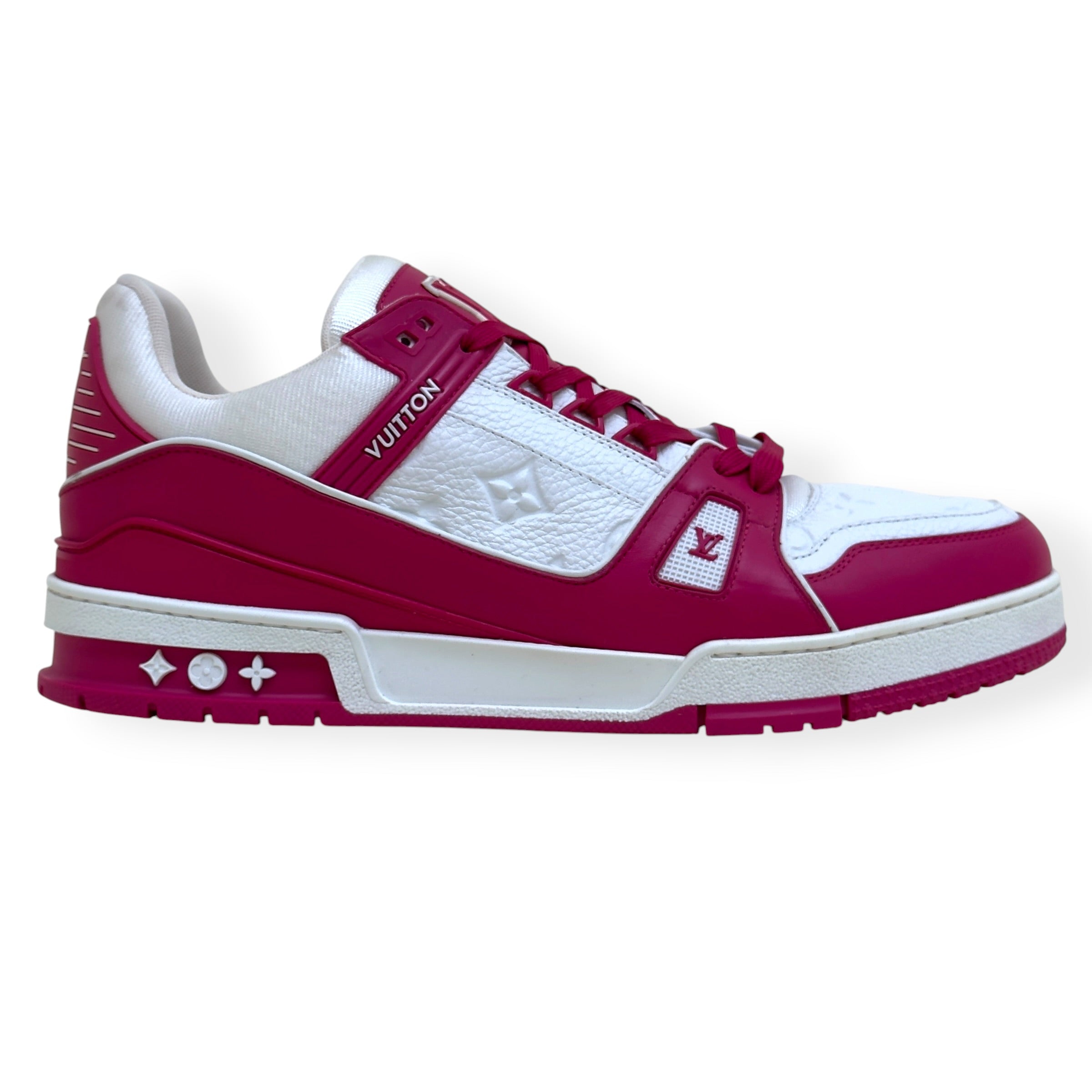 LOUIS VUITTON LV TRAINER SNEAKER PINK / WHITE UK10