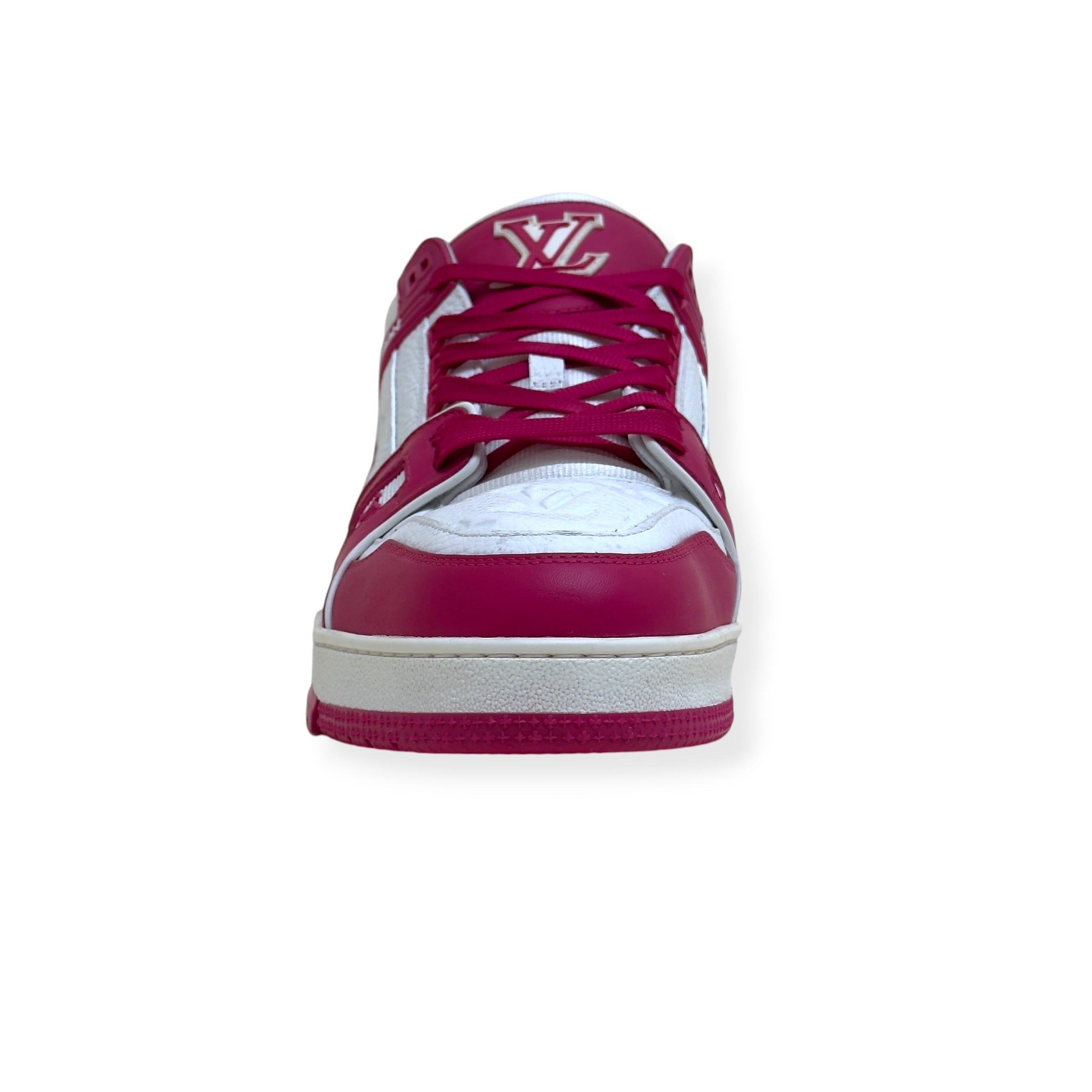 LOUIS VUITTON LV TRAINER SNEAKER PINK / WHITE UK10