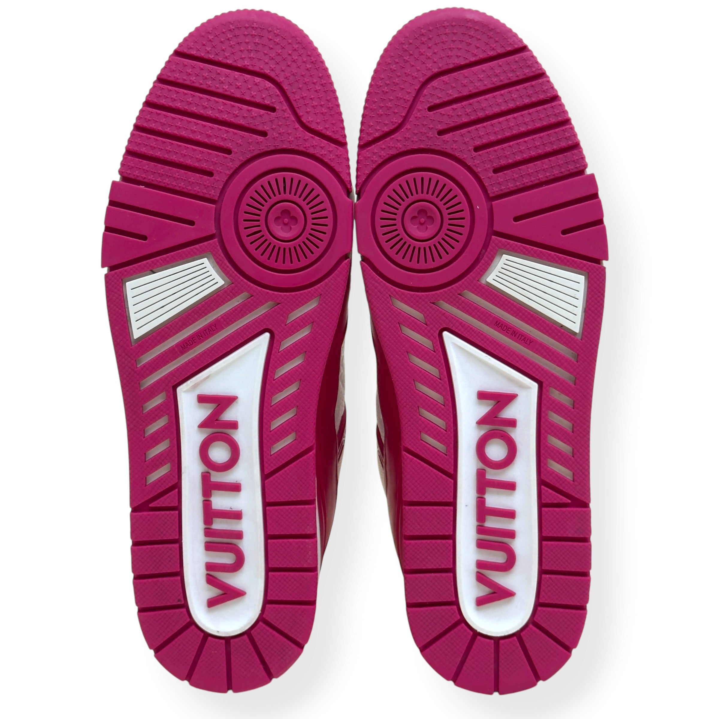 LOUIS VUITTON LV TRAINER SNEAKER PINK / WHITE UK10