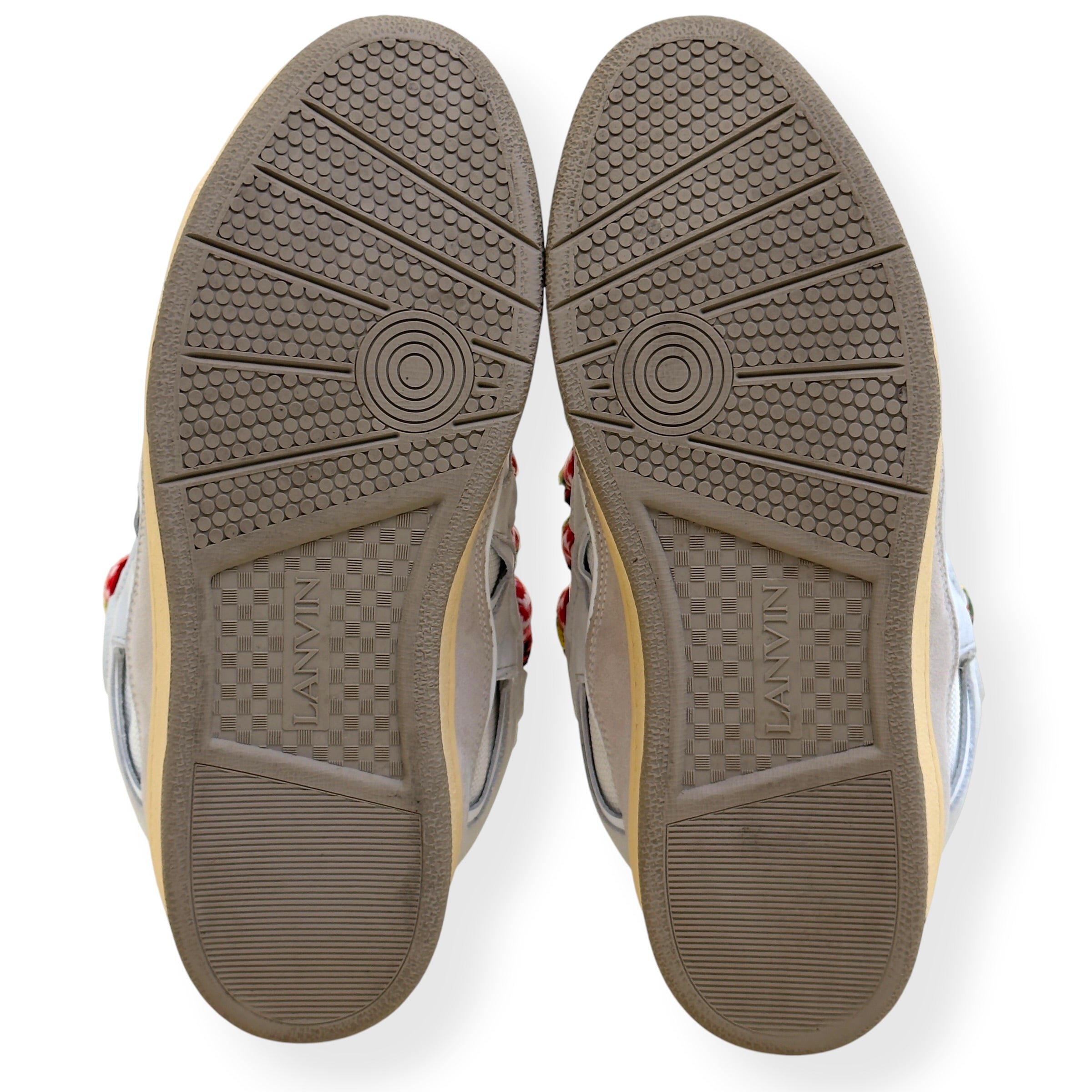 LANVIN CURB SNEAKER WHITE / MULTI 46 / UK11