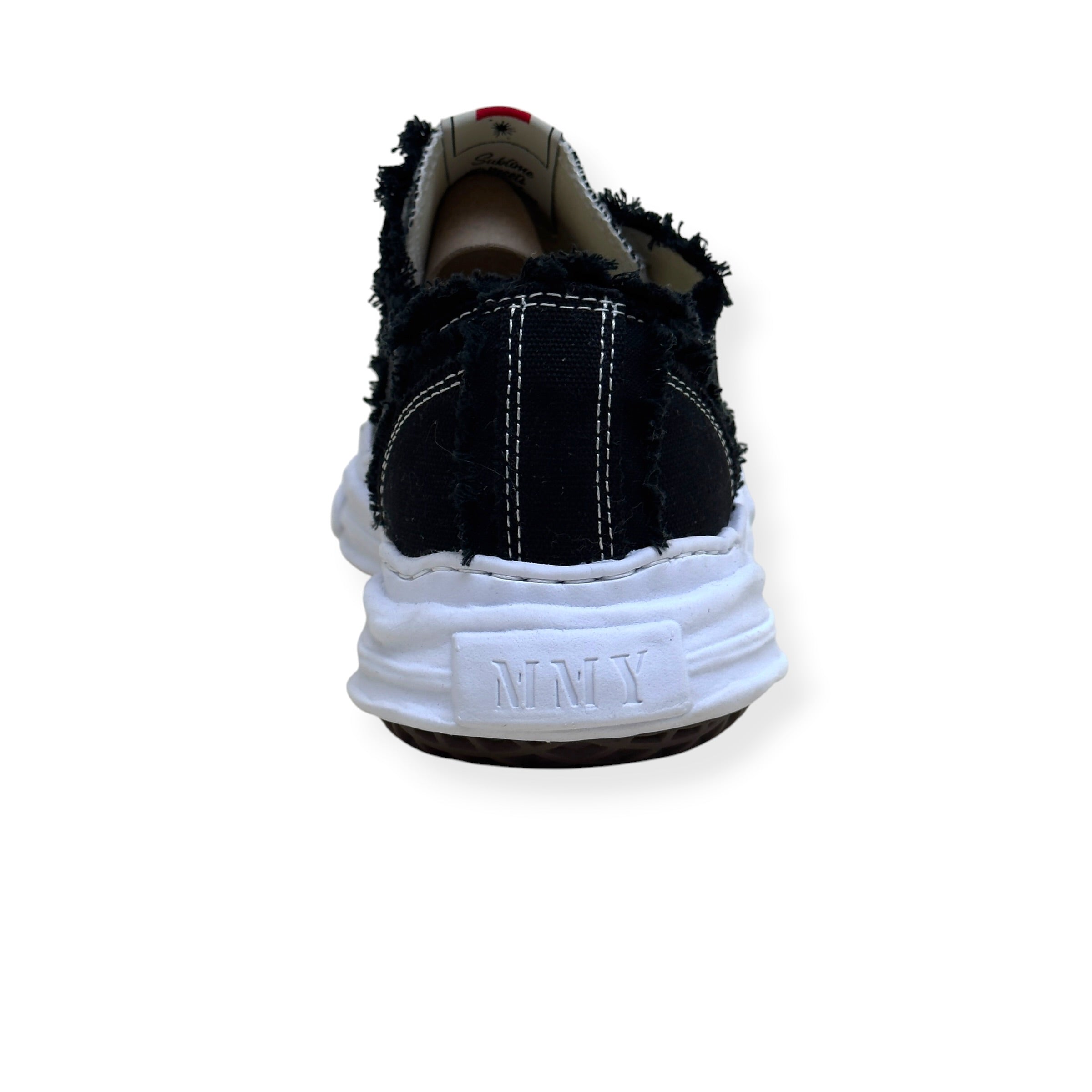 MAISON MIHARA YASUHIRO HANK OG DISTRESSED SNEAKER BLACK / WHITE 45 / UK11