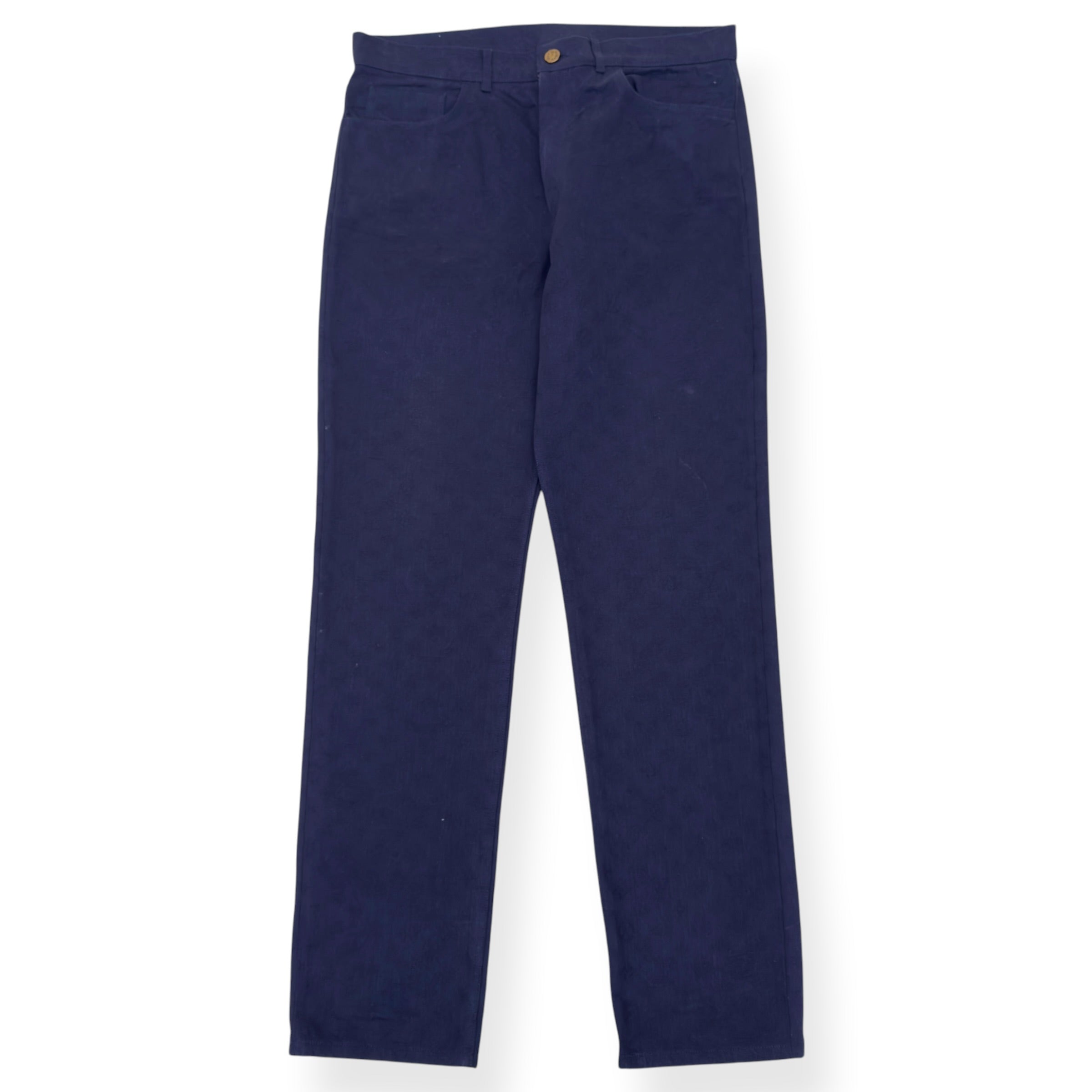 LOUIS VUITTON WATERCOLOUR MONOGRAM DENIM JEANS NAVY 36 / XL
