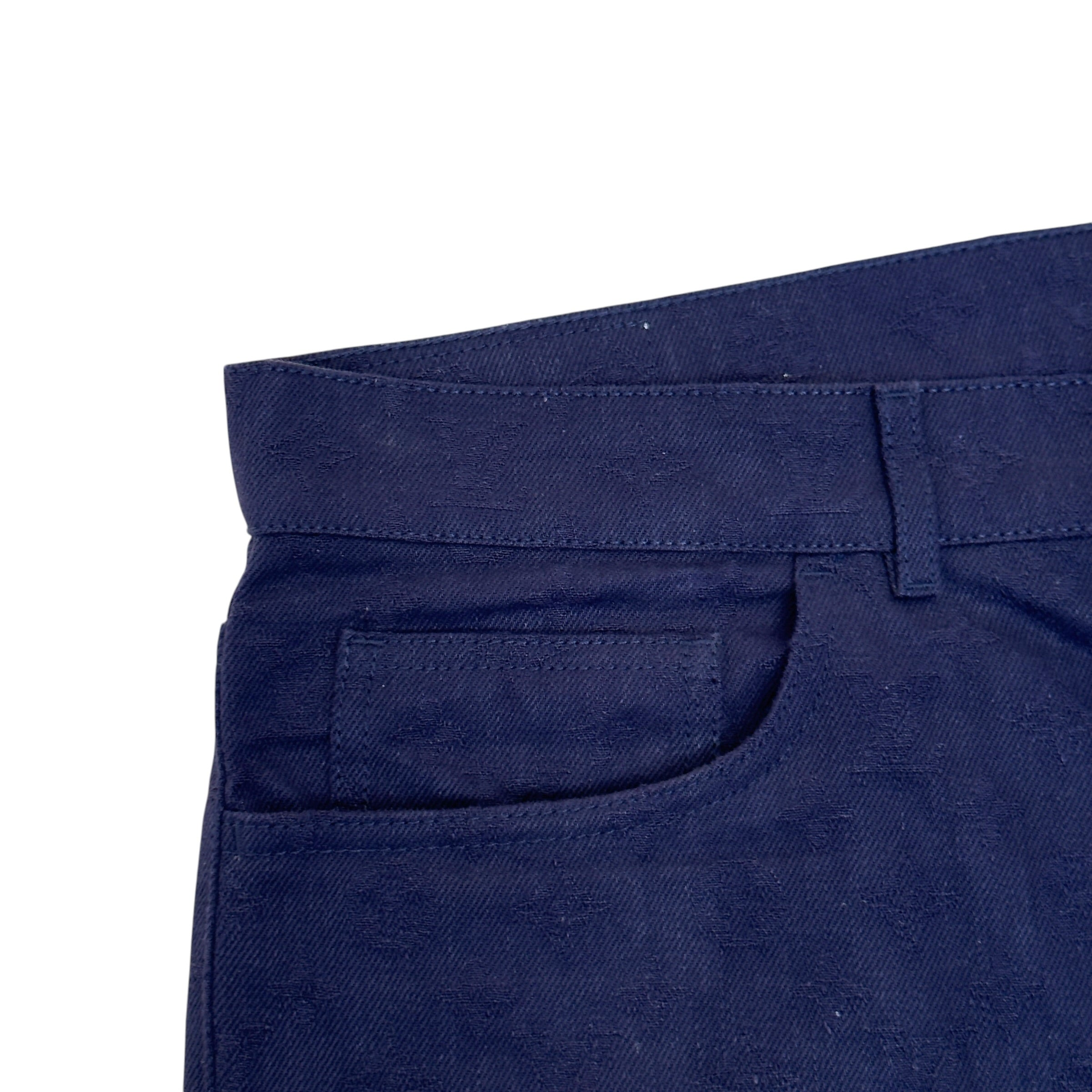 LOUIS VUITTON WATERCOLOUR MONOGRAM DENIM JEANS NAVY 36 / XL