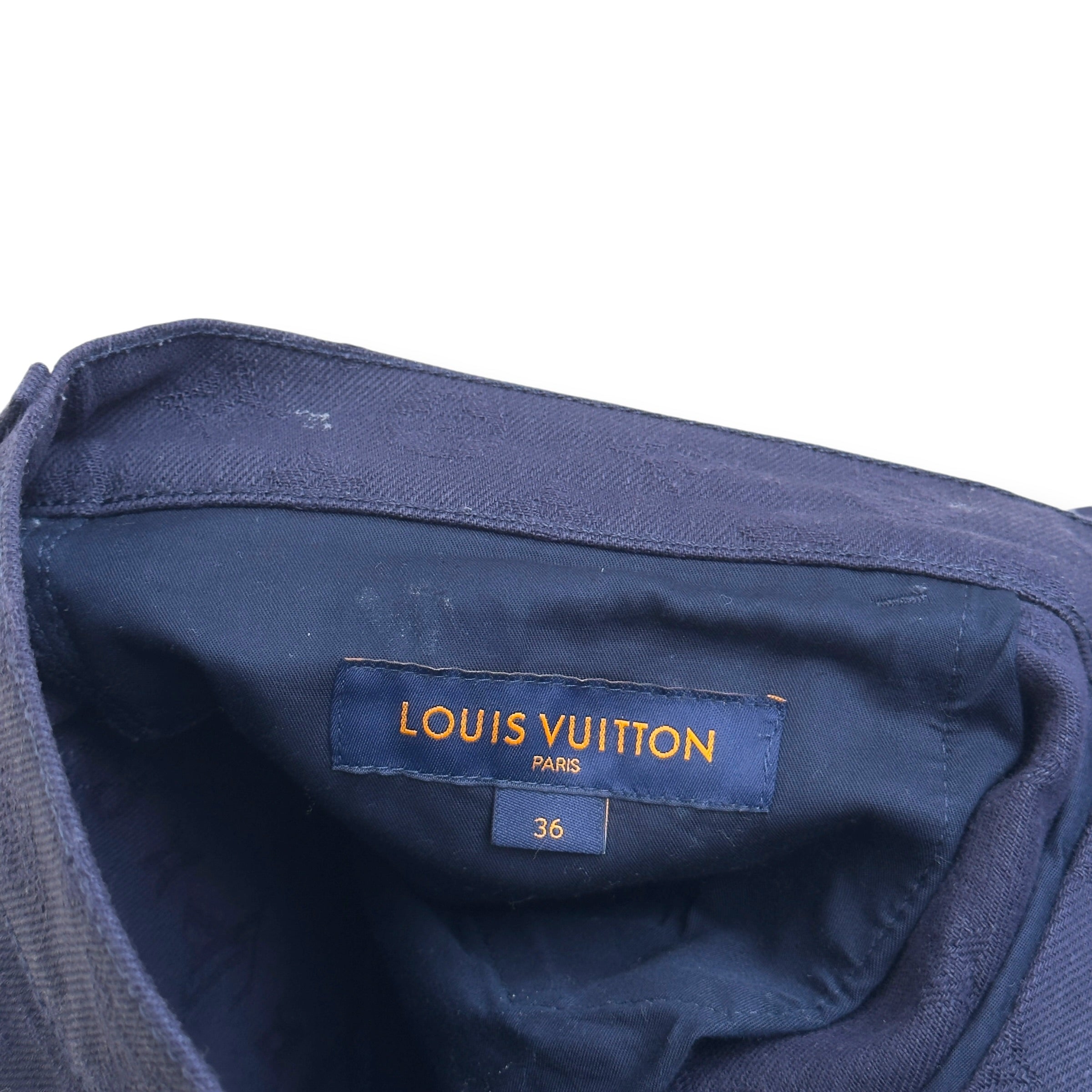 LOUIS VUITTON WATERCOLOUR MONOGRAM DENIM JEANS NAVY 36 / XL
