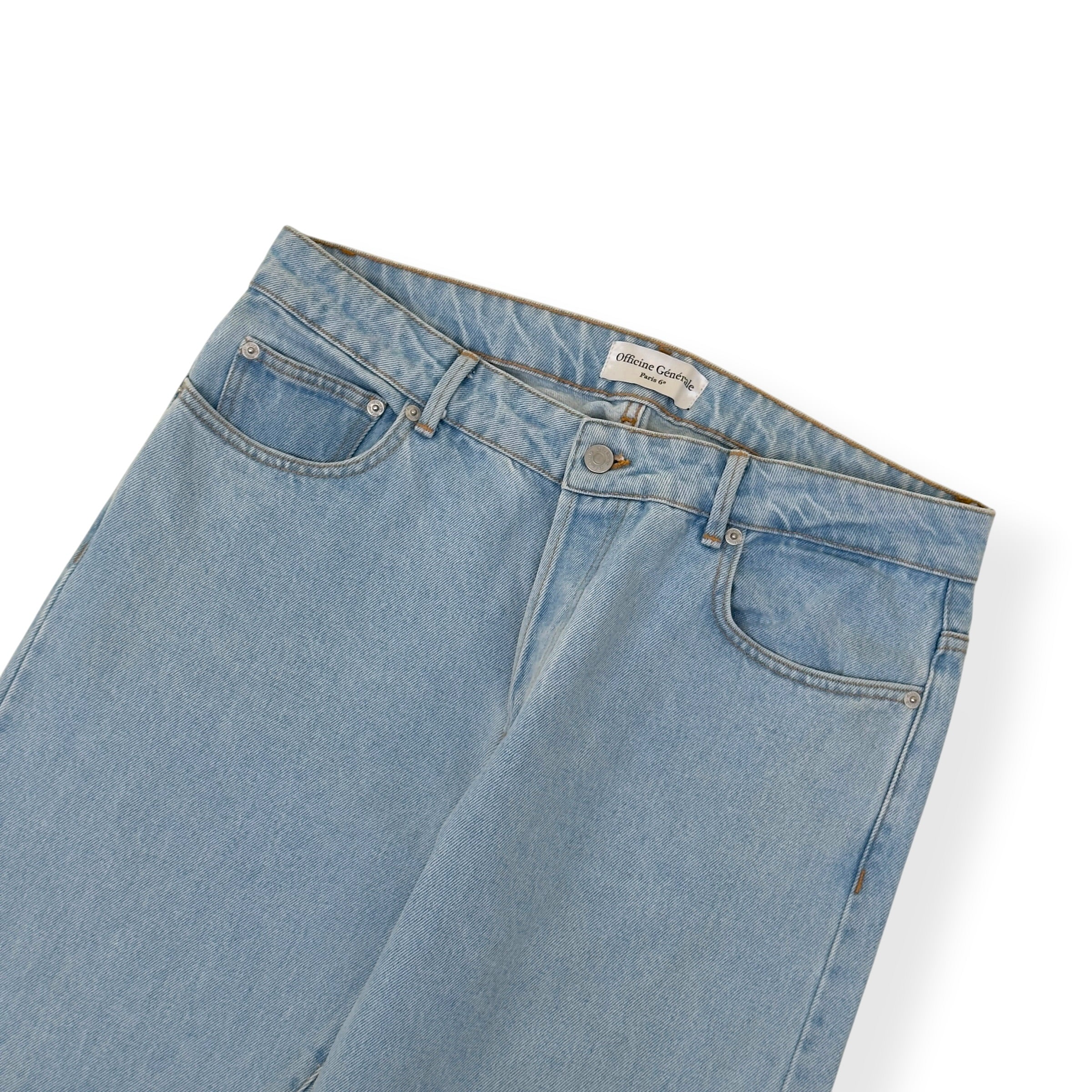 OFFICINE GÉNÉRALE JAM STRAIGHT LEG JEANS LIGHT BLUE 32 / S