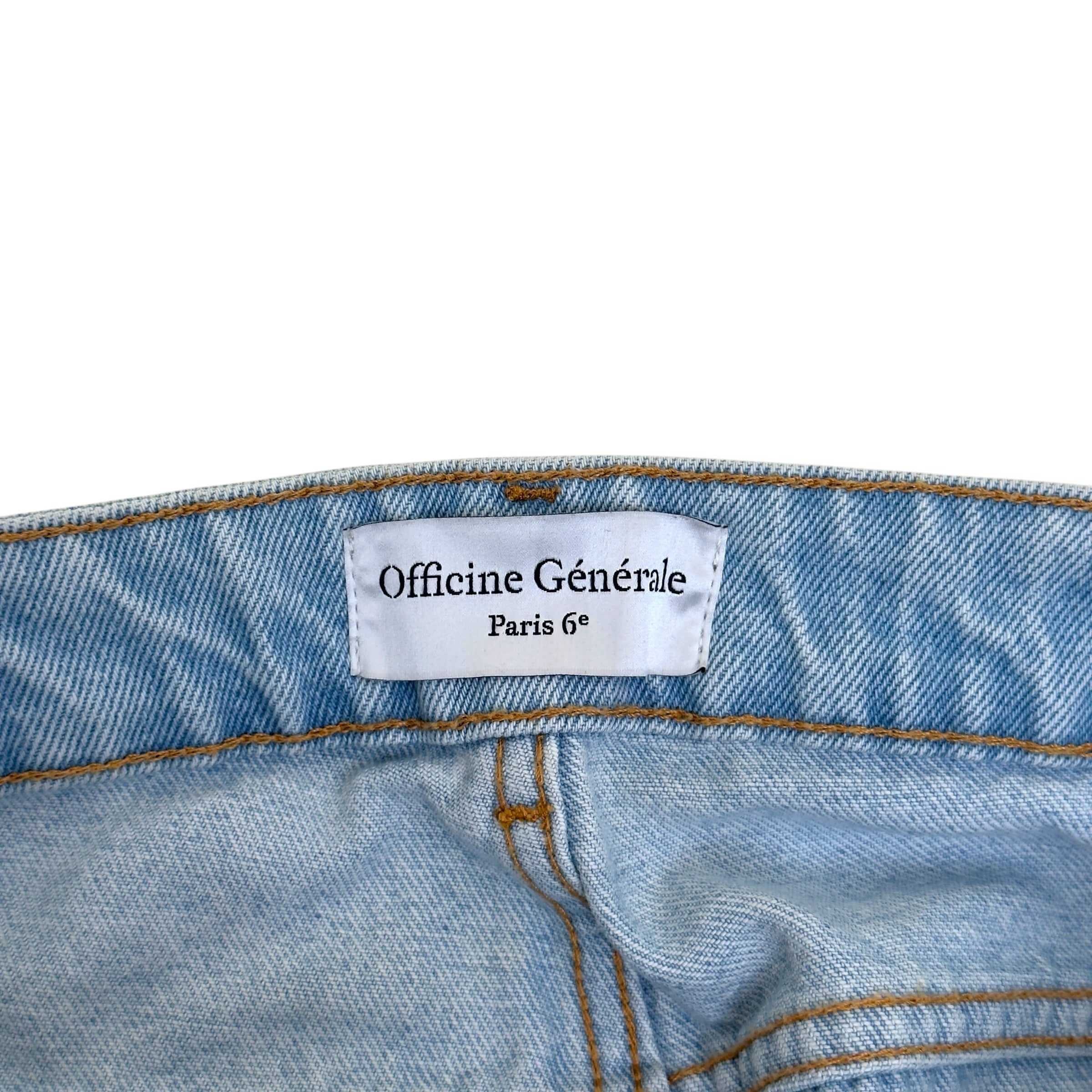 OFFICINE GÉNÉRALE JAM STRAIGHT LEG JEANS LIGHT BLUE 32 / S
