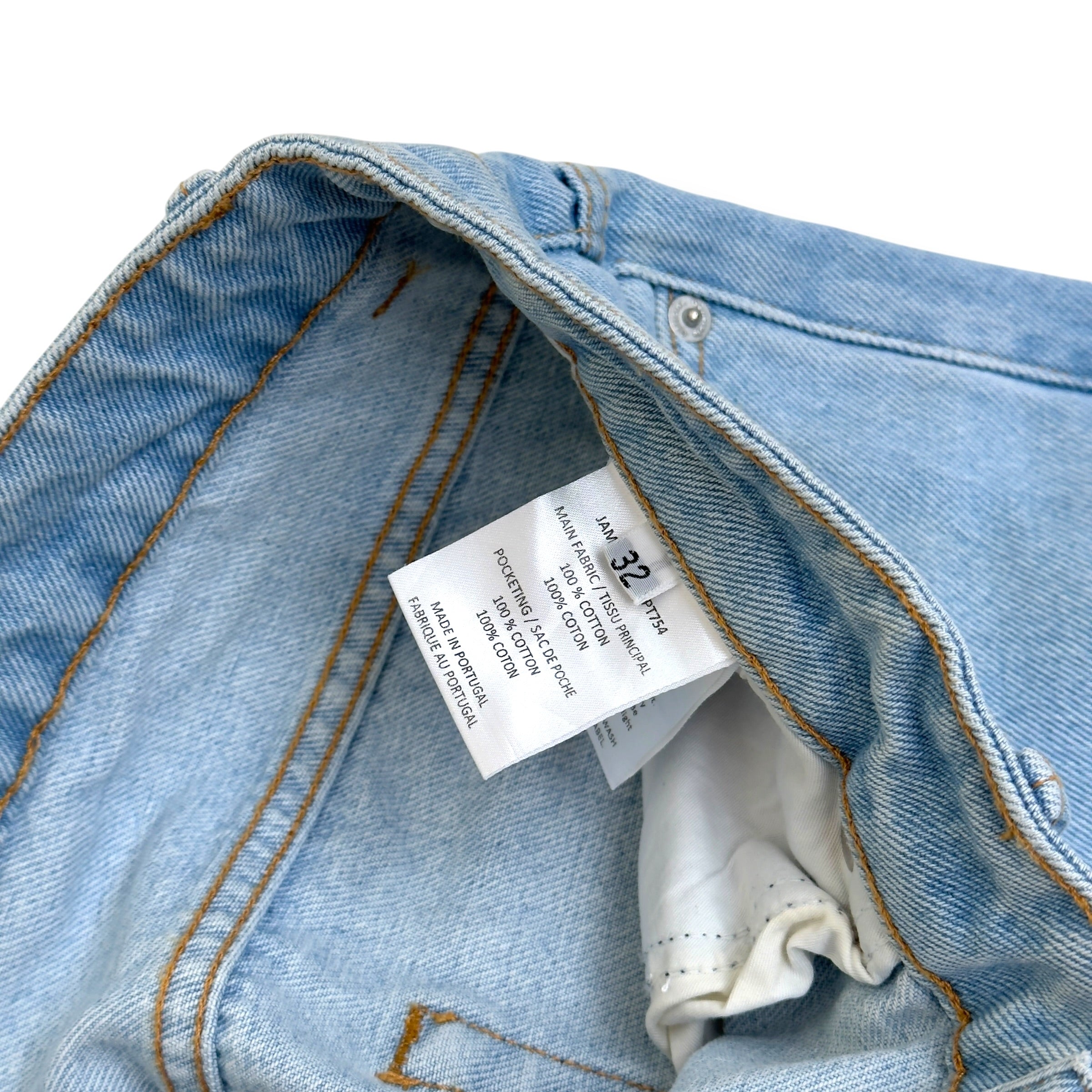 OFFICINE GÉNÉRALE JAM STRAIGHT LEG JEANS LIGHT BLUE 32 / S