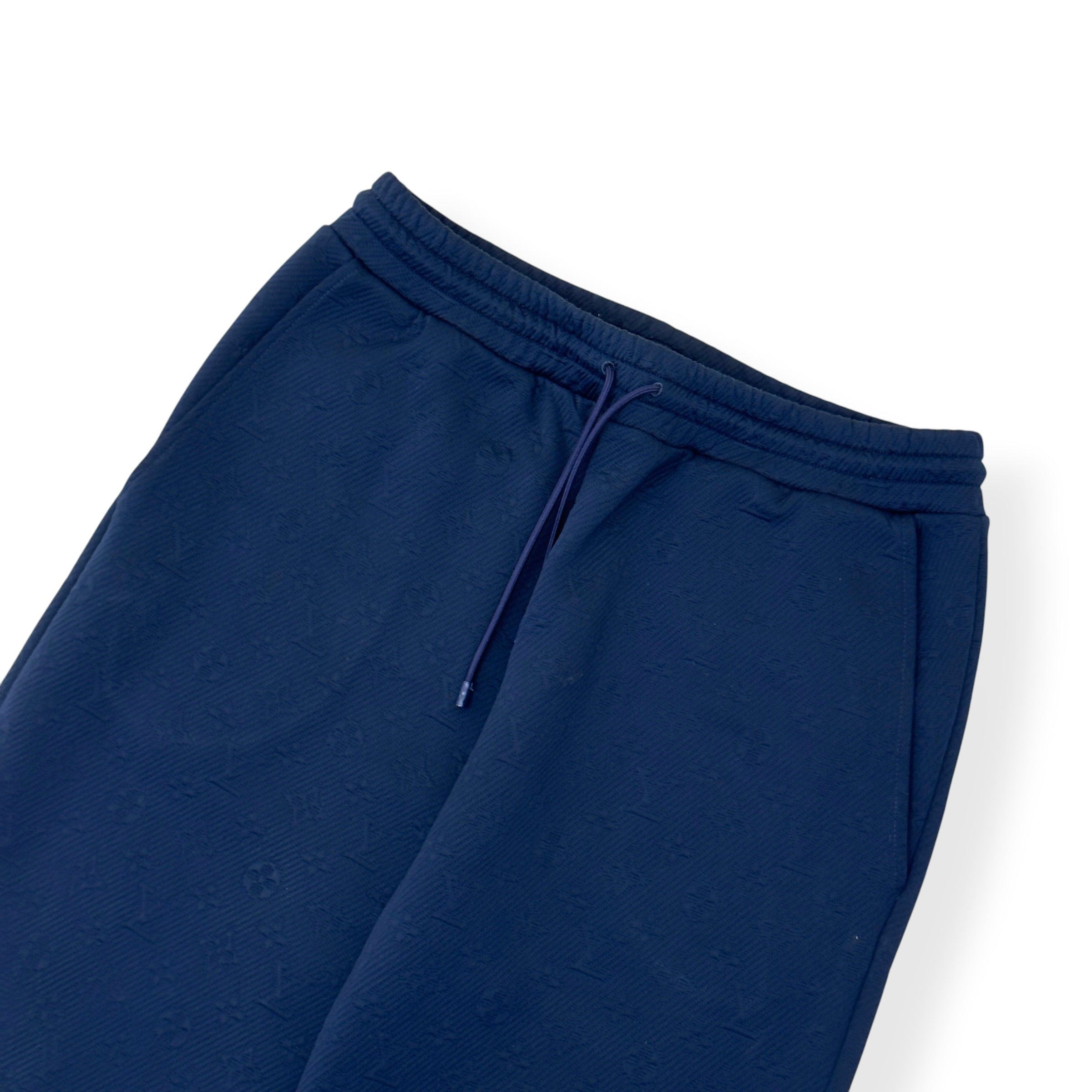 LOUIS VUITTON MONOGRAM JACQUARD JOGGERS NAVY XL