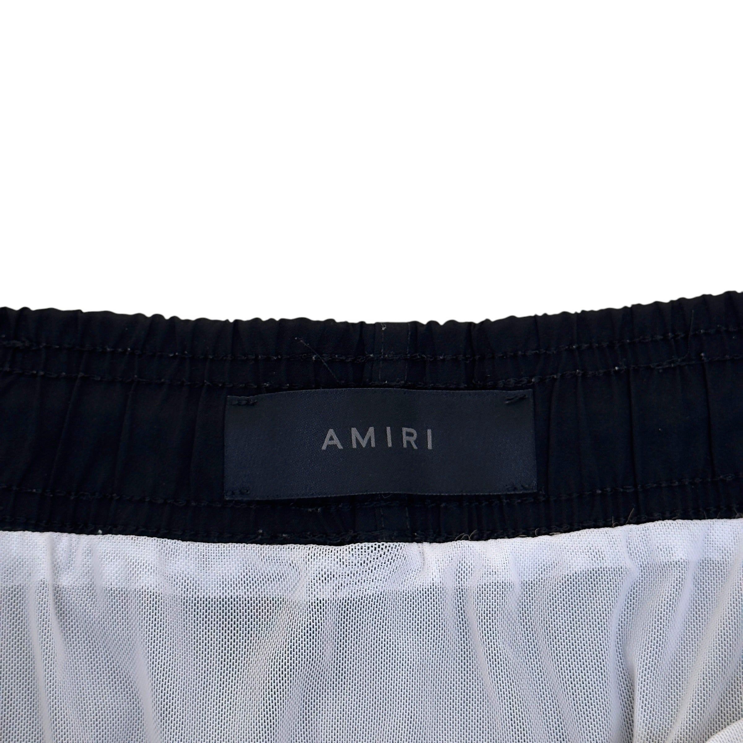 AMIRI CORE LOGO SWIM SHORTS BLACK / ORANGE L
