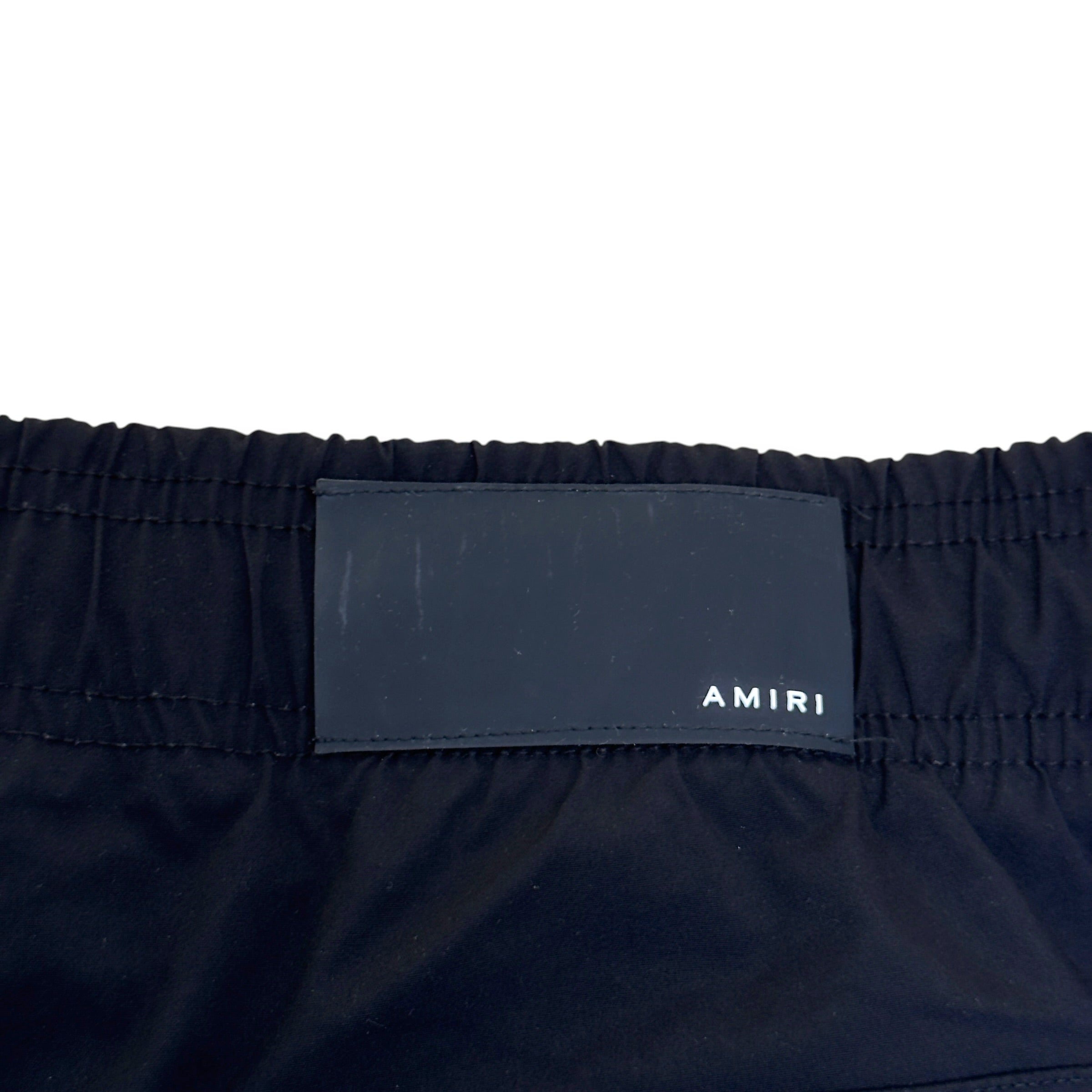 AMIRI CORE LOGO SWIM SHORTS BLACK / ORANGE L