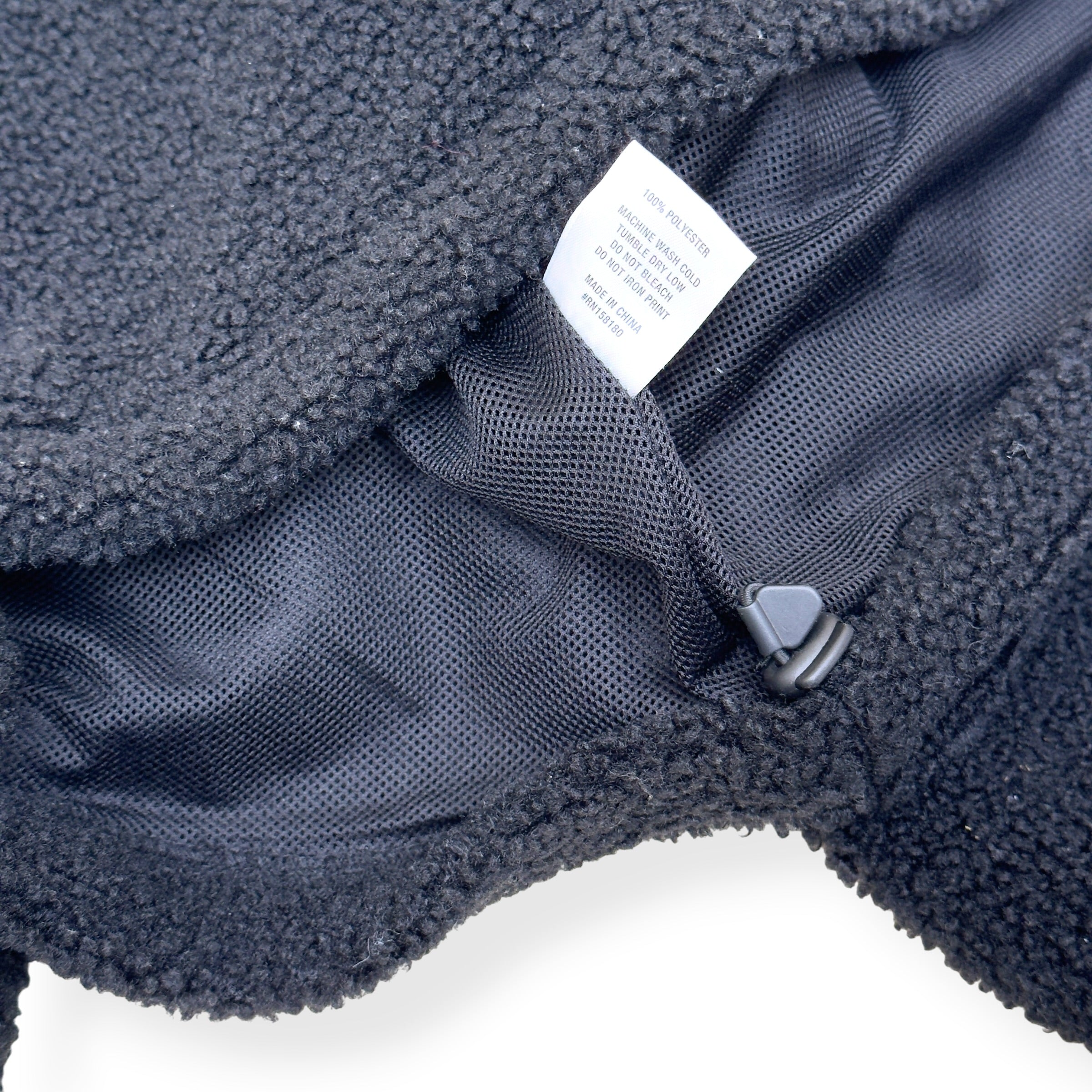HONOR THE GIFT SCRIPT SHERPA QUATER ZIP JACKET BLACK L