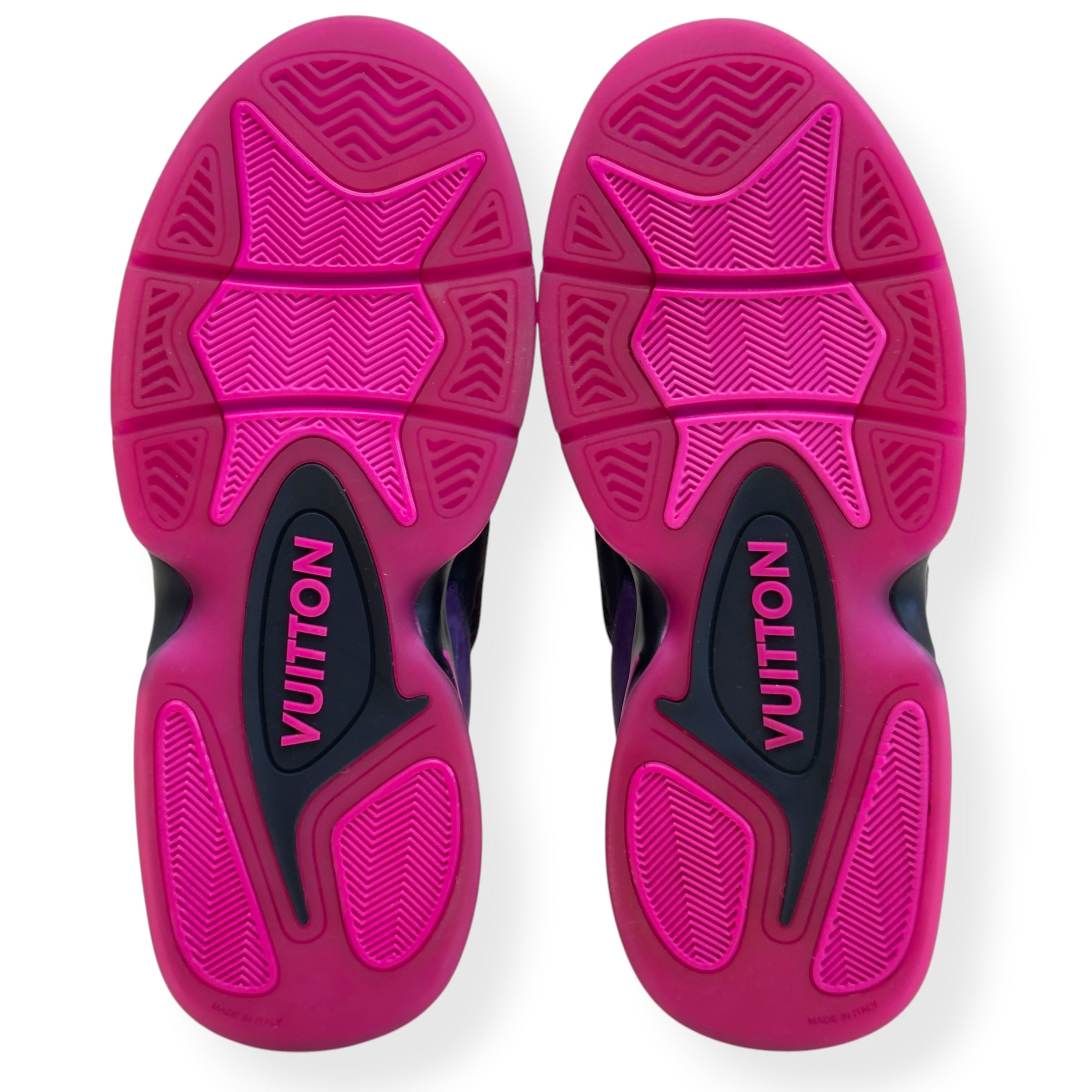 LOUIS VUITTON LV TRAINER 2 SNEAKER PURPLE / PINK UK6