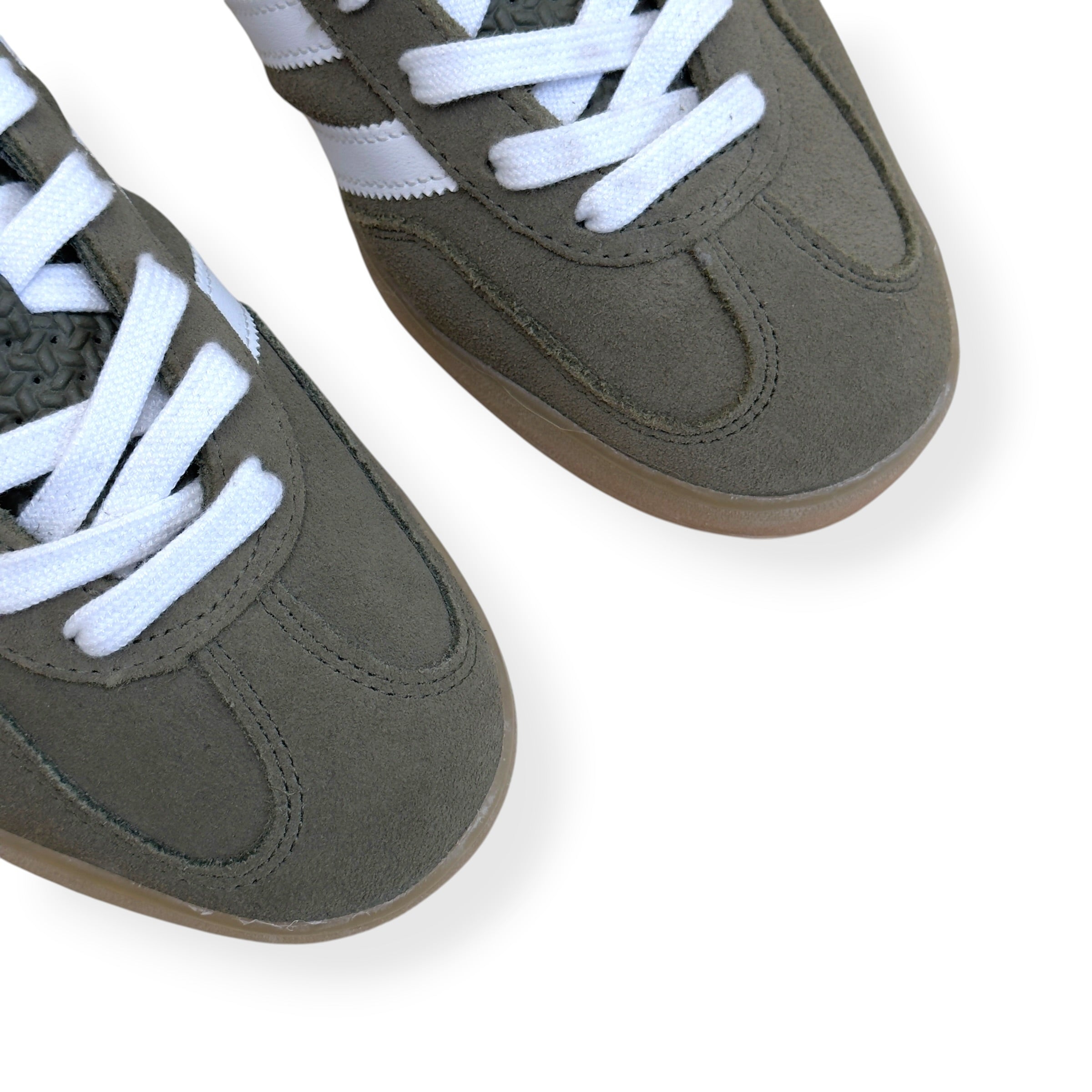 ADIDAS GAZELLE INDOOR SNEAKER OLIVE GUM UK7