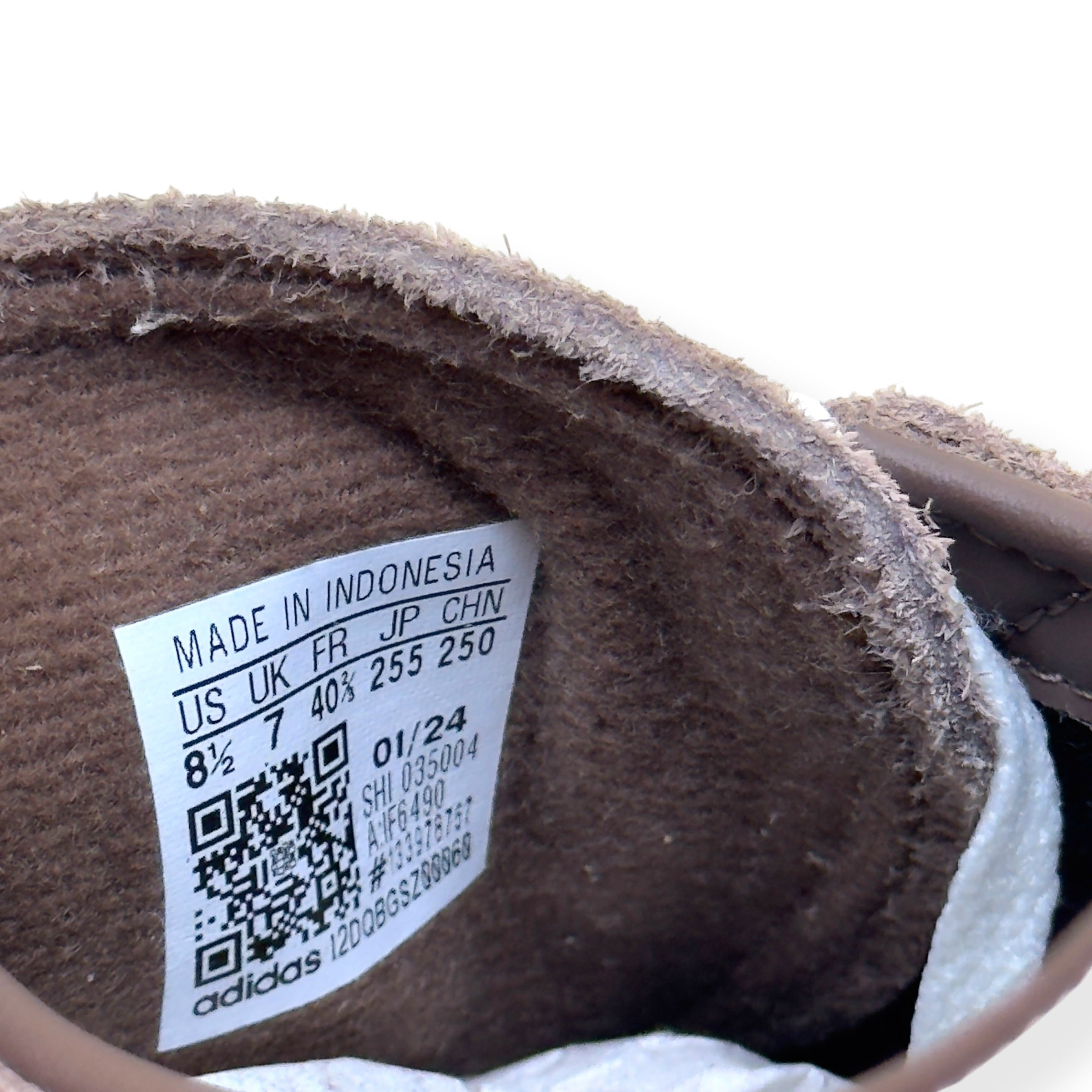 ADIDAS HANDBALL SPEZIAL TRAINERS BROWN / WHITE GUM UK7