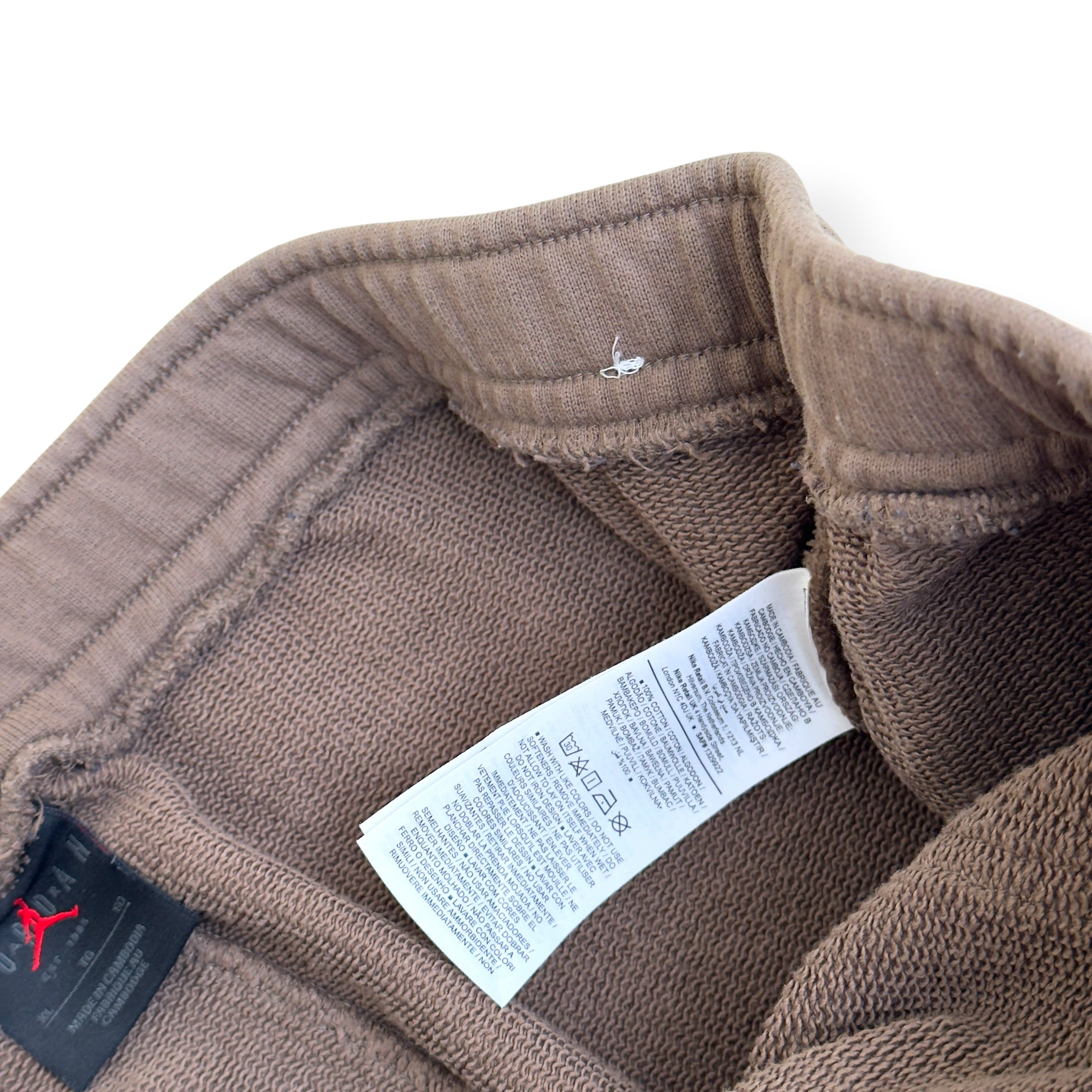 JORDAN X TRAVIS SCOTT FLEECE SWEATPANTS BROWN XL