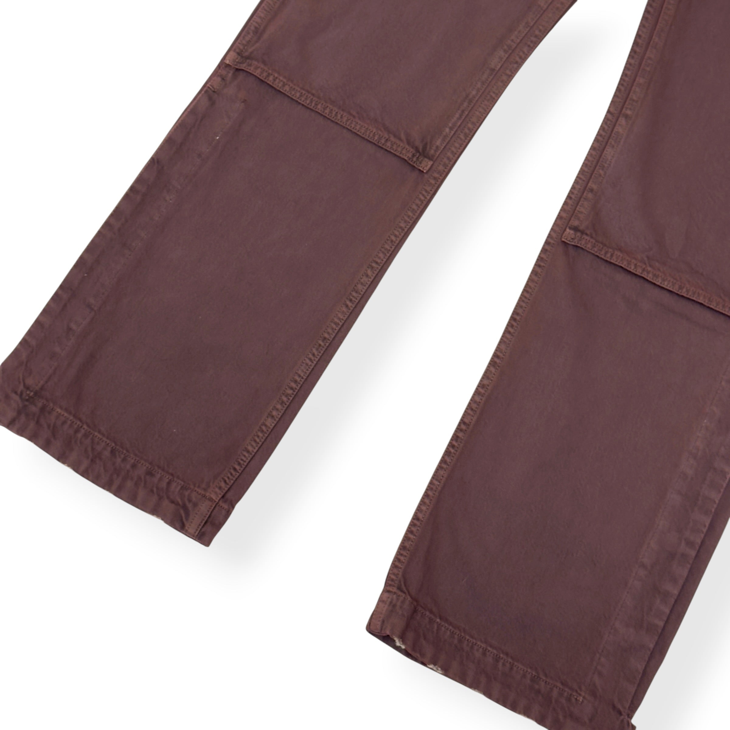 AMIRI CARPENTER DISTRESSED DENIM JEANS BROWN 34 / L