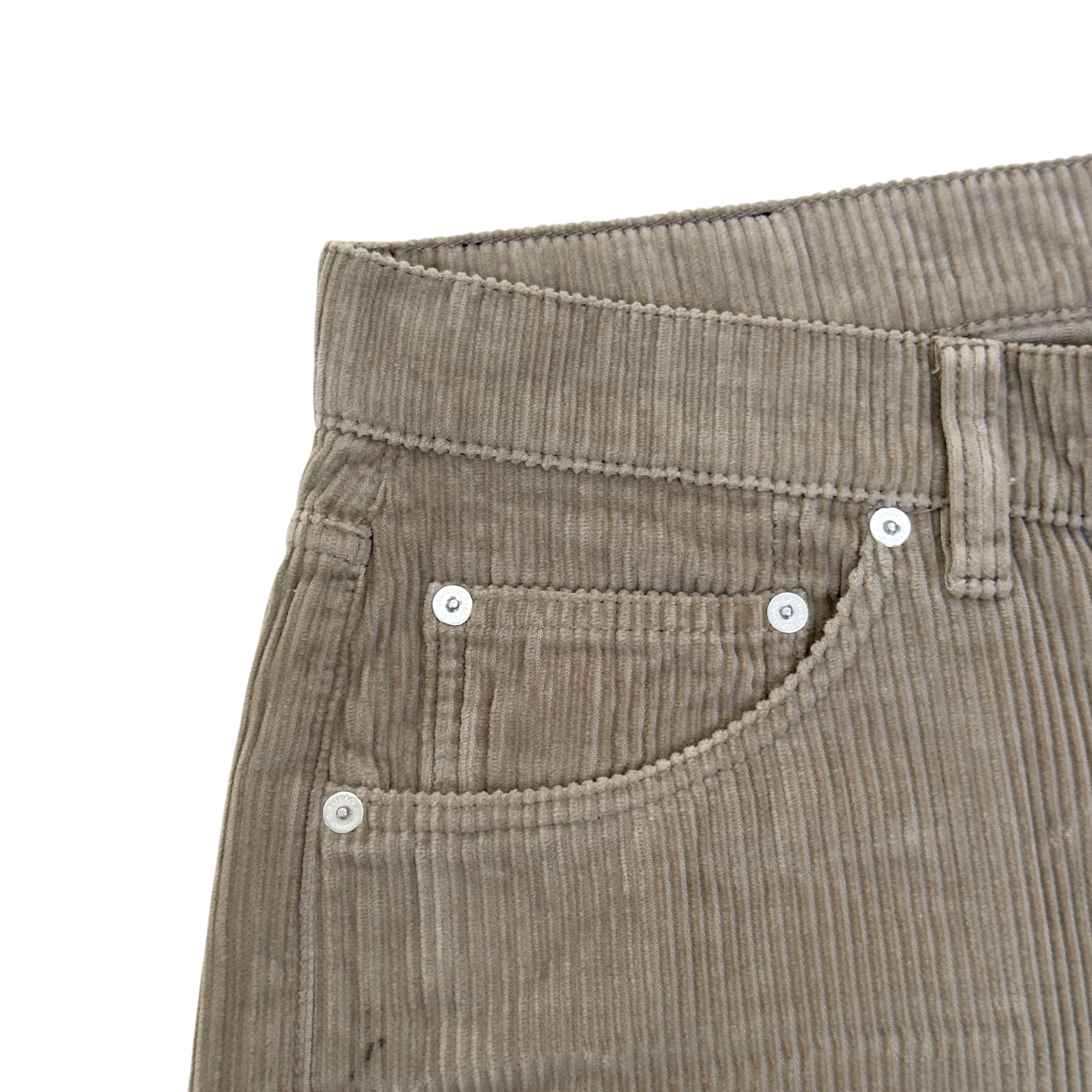 OUR LEGACY SABOT CUT CORDUROY TROUSERS TAUPE 34 / L