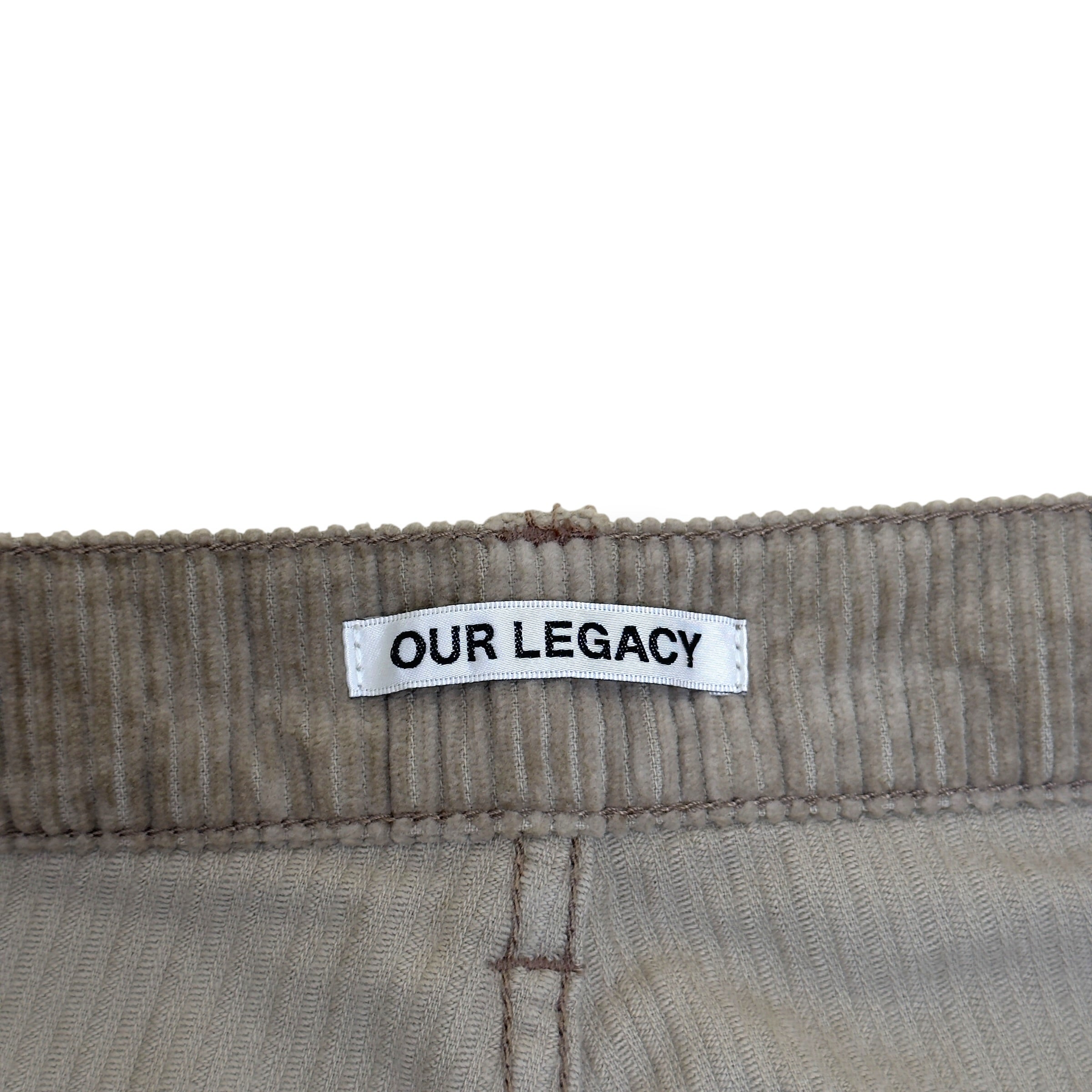 OUR LEGACY SABOT CUT CORDUROY TROUSERS TAUPE 34 / L