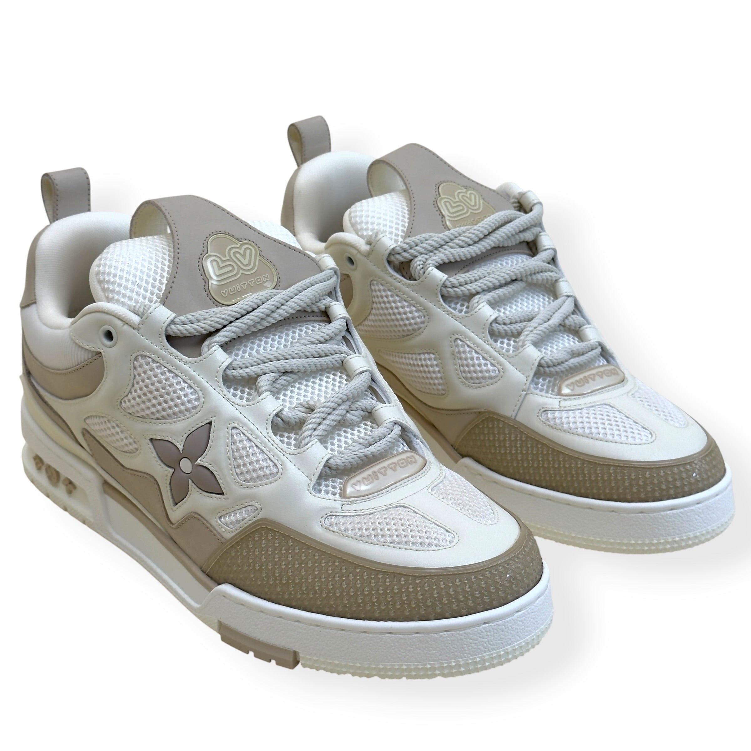 LOUIS VUITTON LV SKATE SNEAKER LUXURY BEIGE UK9