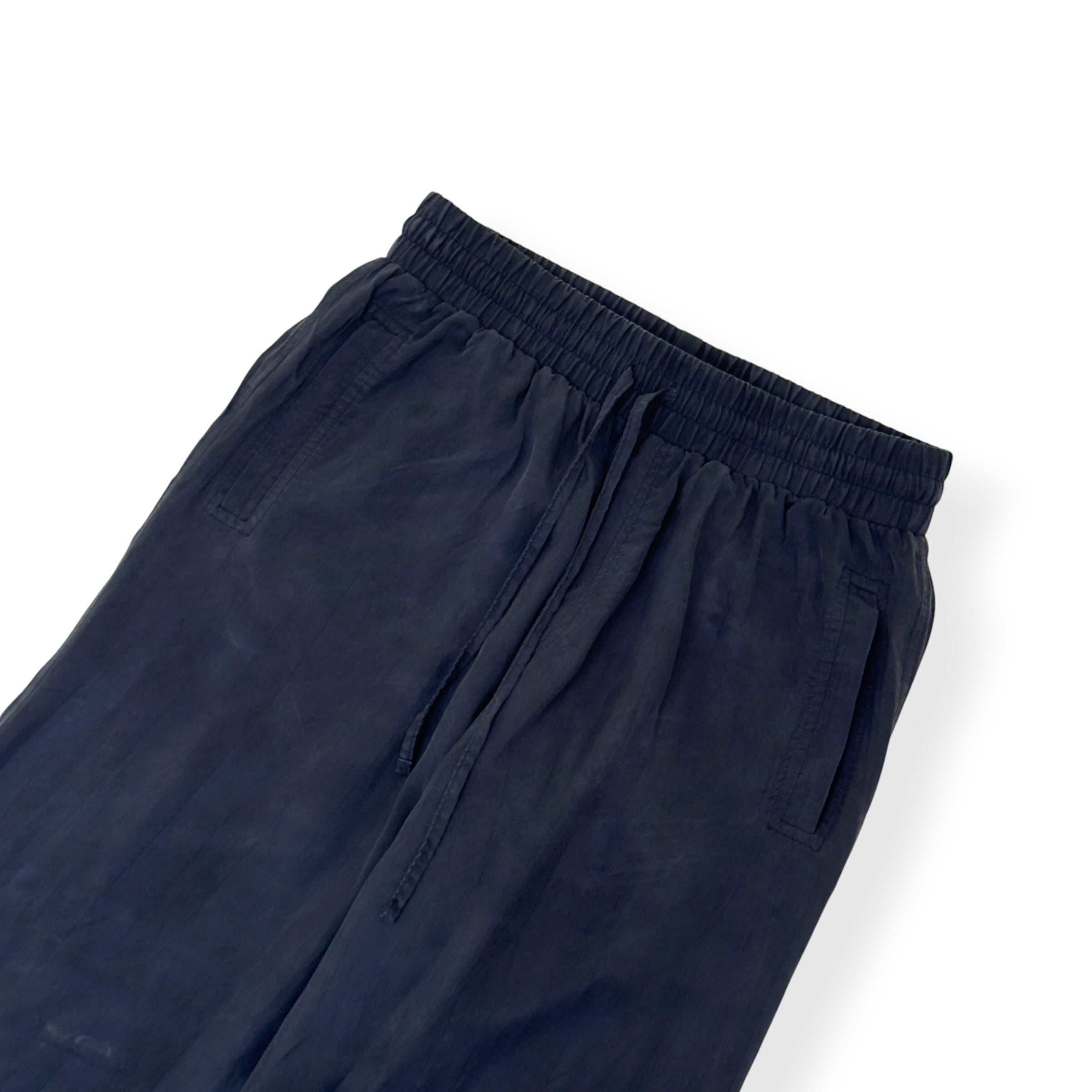 COLE BUXTON CUPRO WIDE LEG TROUSERS BLACK XL