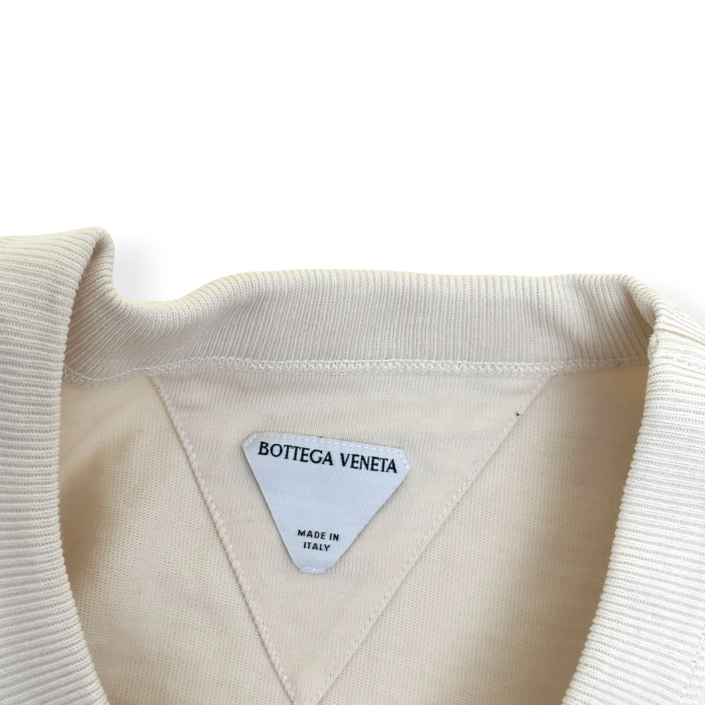 BOTTEGA VENETA JAPANESE JERSEY POCKET T-SHIRT CHALK L