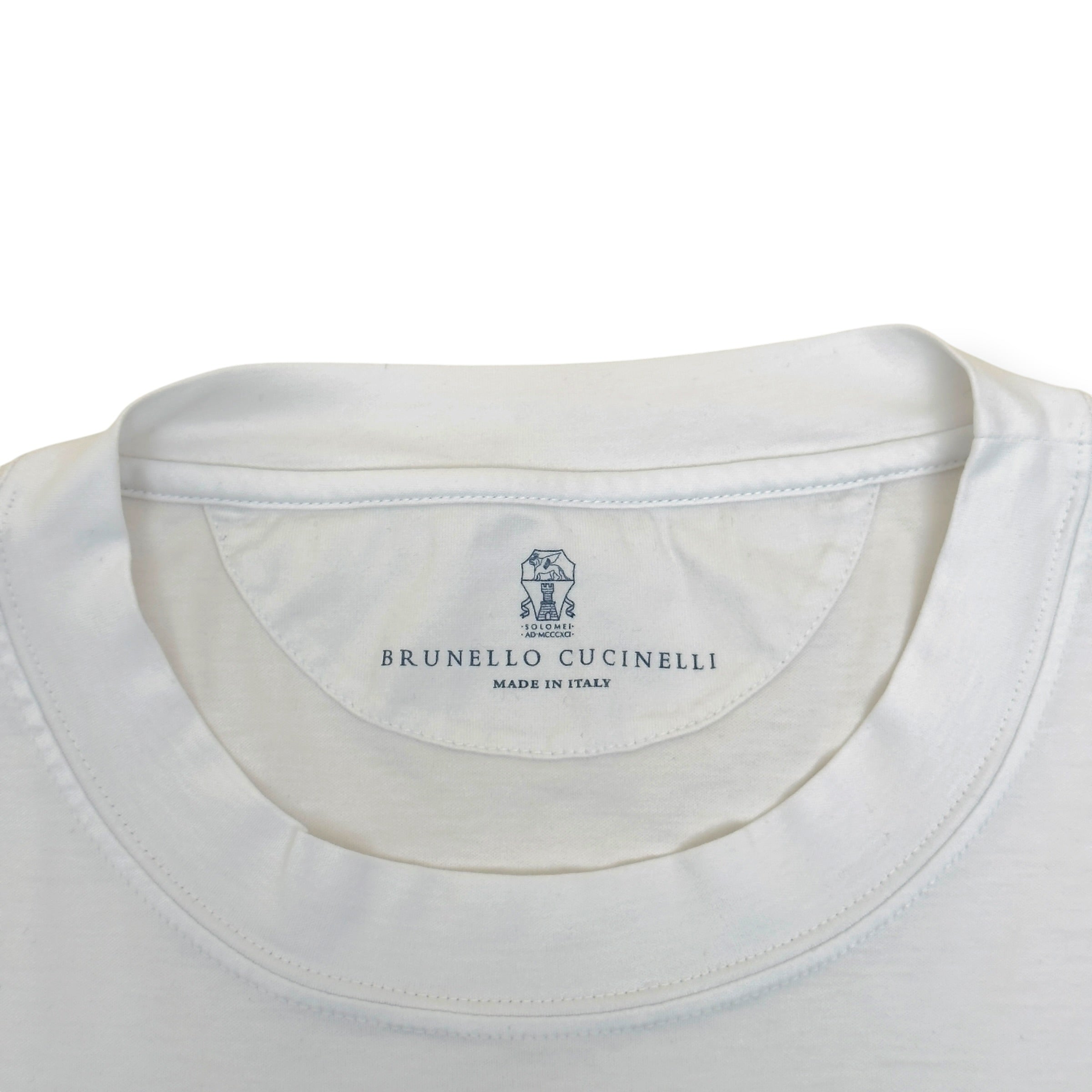 BRUNELLO CUCINELLI TOKYO GRAPHIC PRINT T-SHIRT WHITE XXL