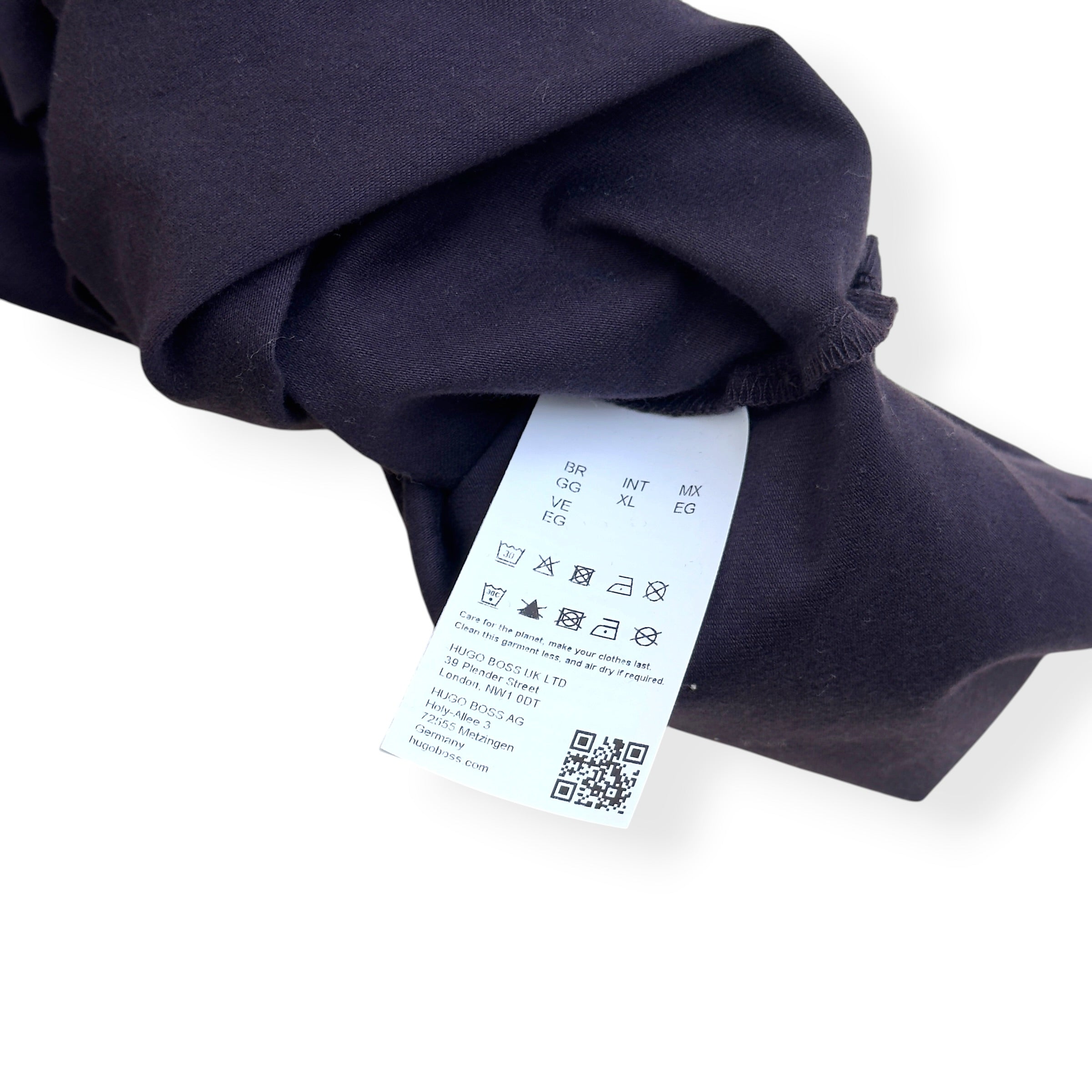 BOSS LONG SLEEVE POLO SHIRT PURPLE XL