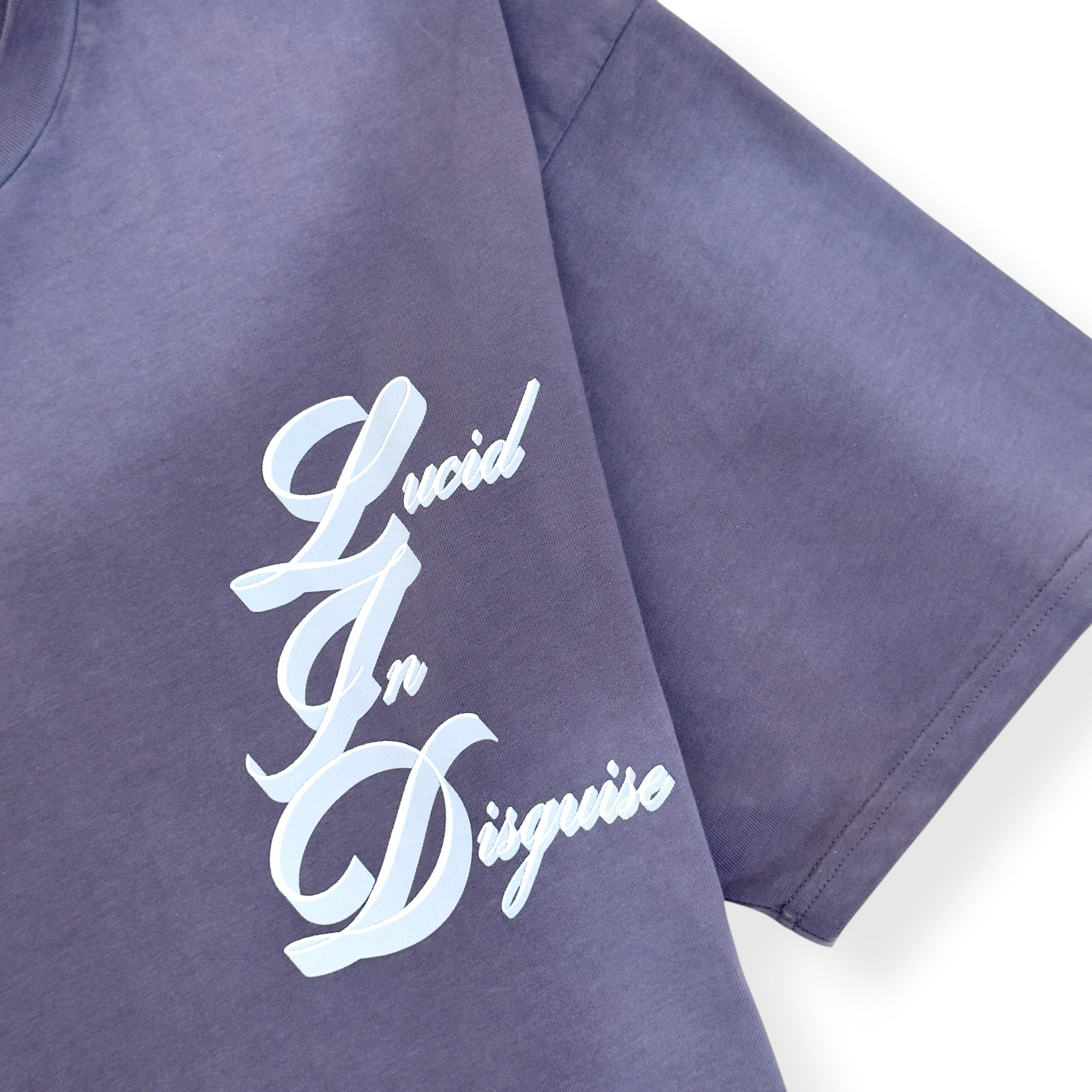 YME STUDIOS DREAMCORPS LUCID IN DISGUISE T-SHIRT SLATE L