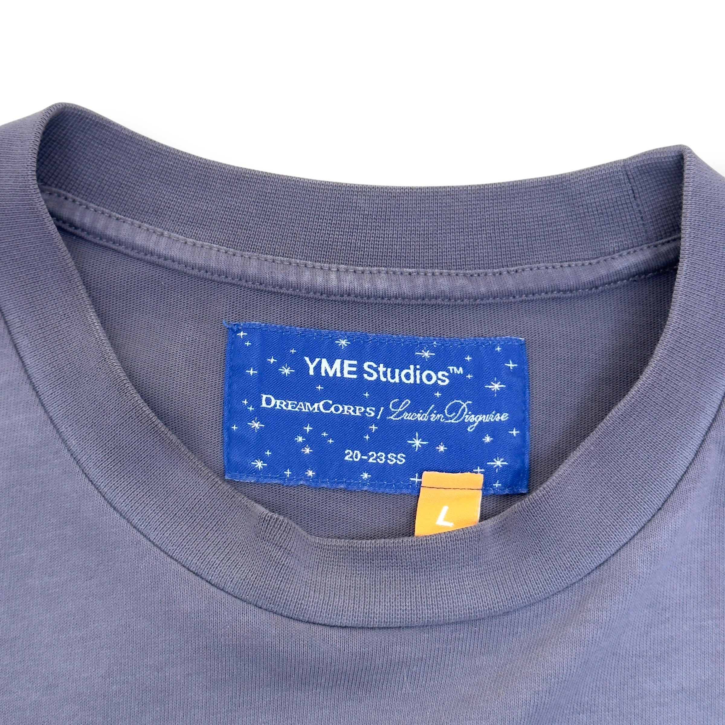 YME STUDIOS DREAMCORPS LUCID IN DISGUISE T-SHIRT SLATE L