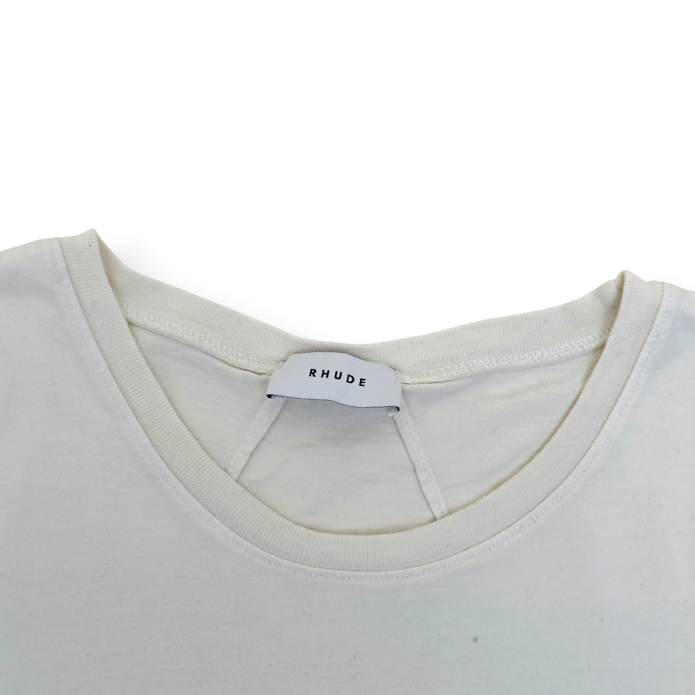 RHUDE RANCHO GRAPHIC T-SHIRT WHITE L