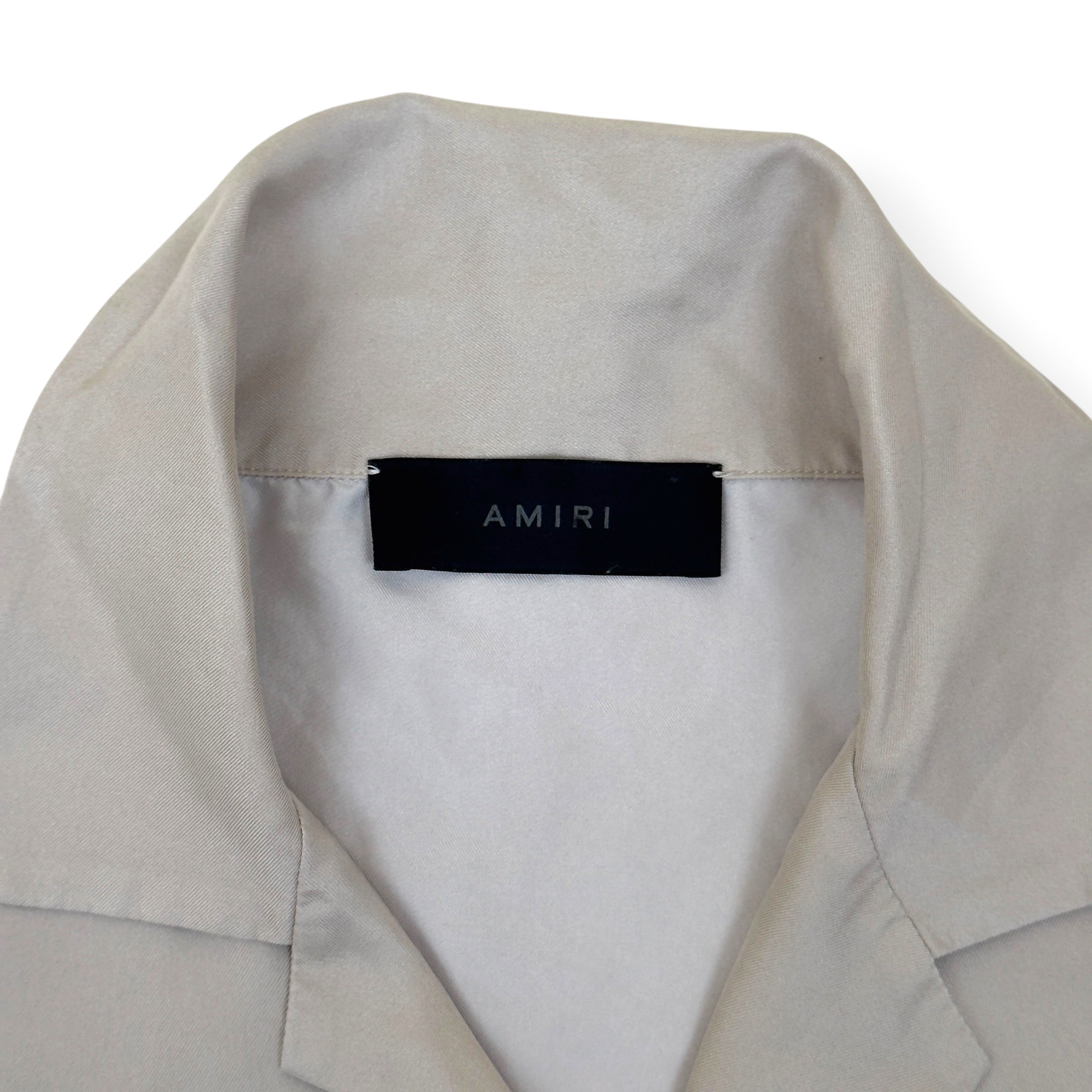 AMIRI BOTANICAL SILK SHIRT NATURAL L